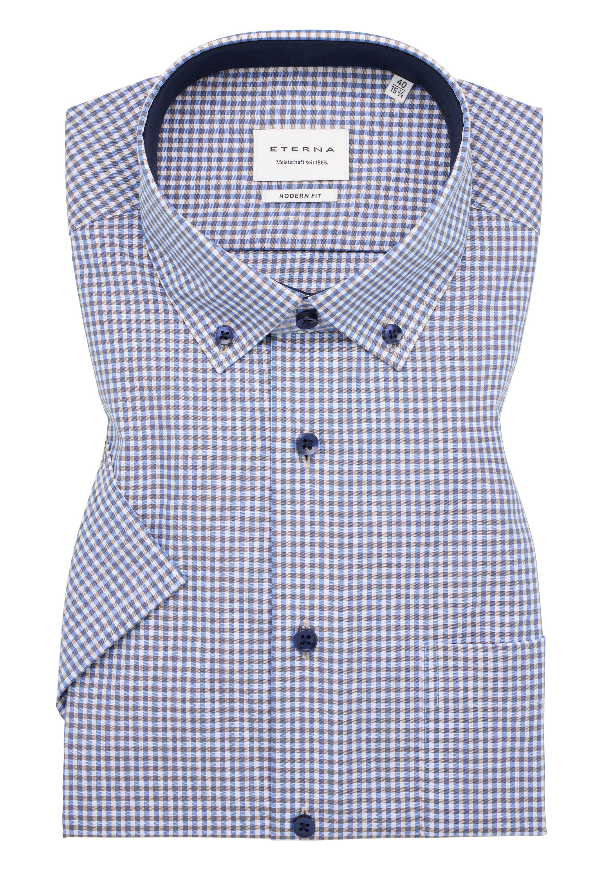 Eterna Chemise à manches courtes »MODERN FIT« NON IRON (bügelfrei)