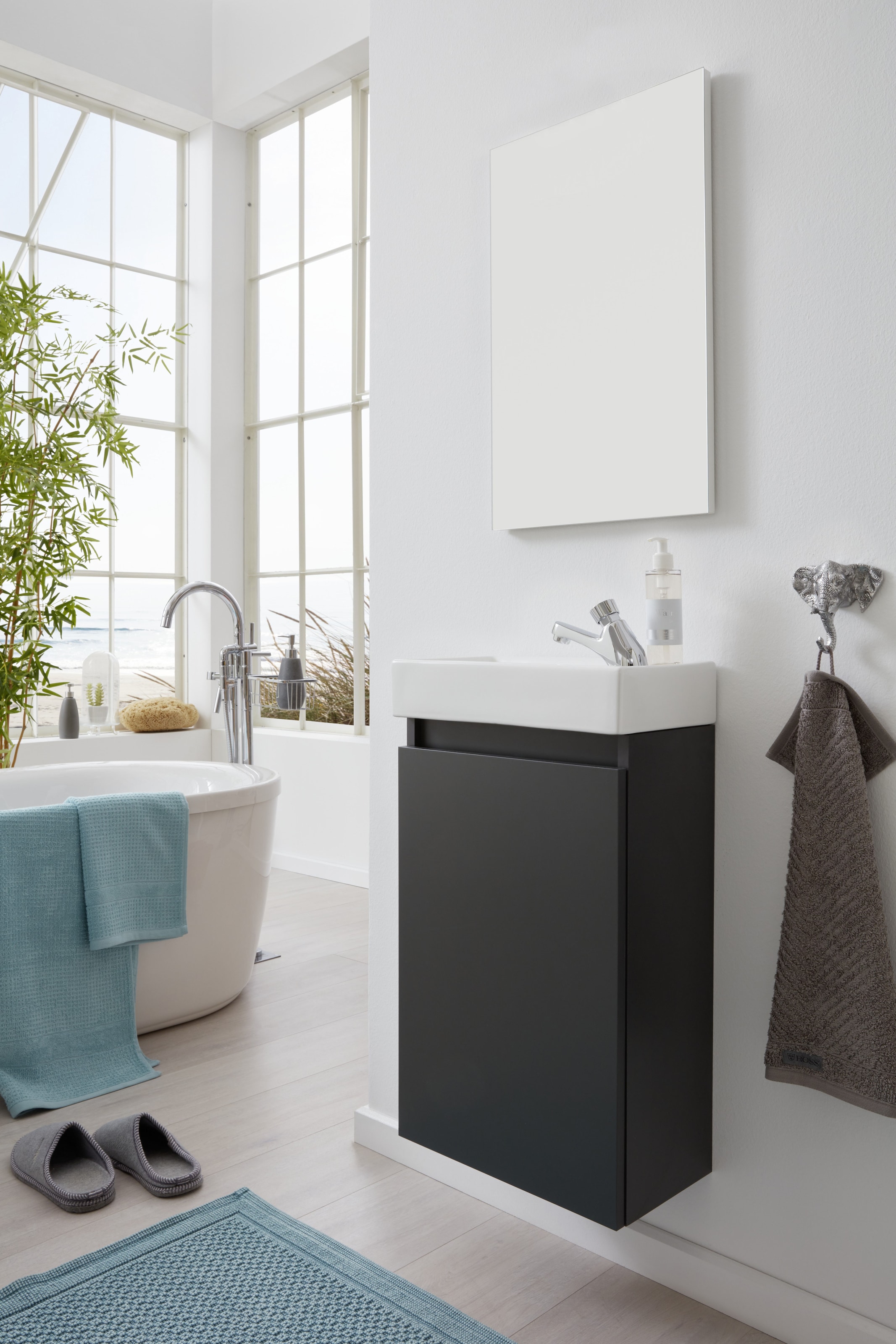 welltime Ensemble de meubles de salle de bain »Oslo 2-teilig« Komplett-Set, 3 cuis tlg.