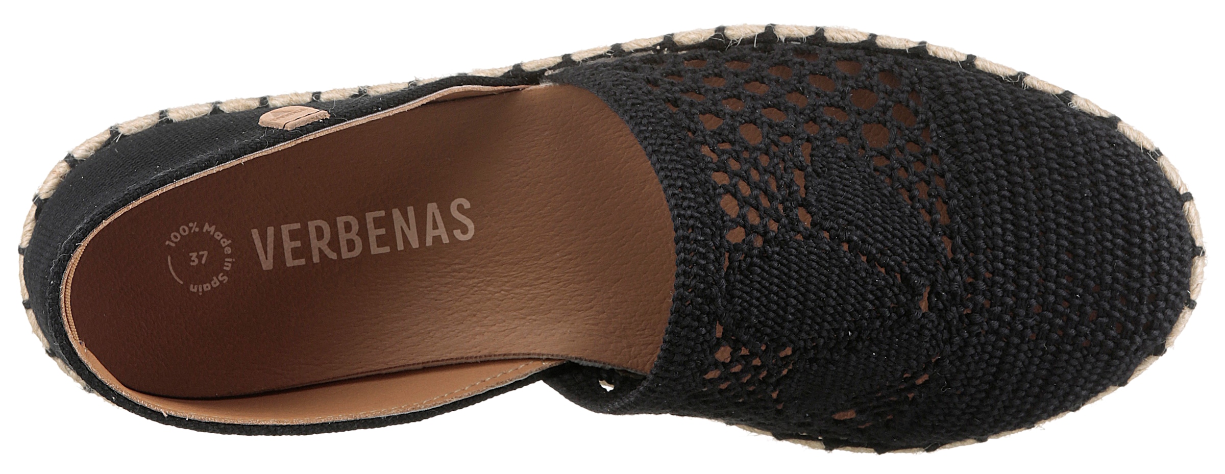 VERBENAS Espadrille »Carmen Crochet-Lino Paris«  , Slipper, Sommerschuh, Strandschuh im Häkel-Look