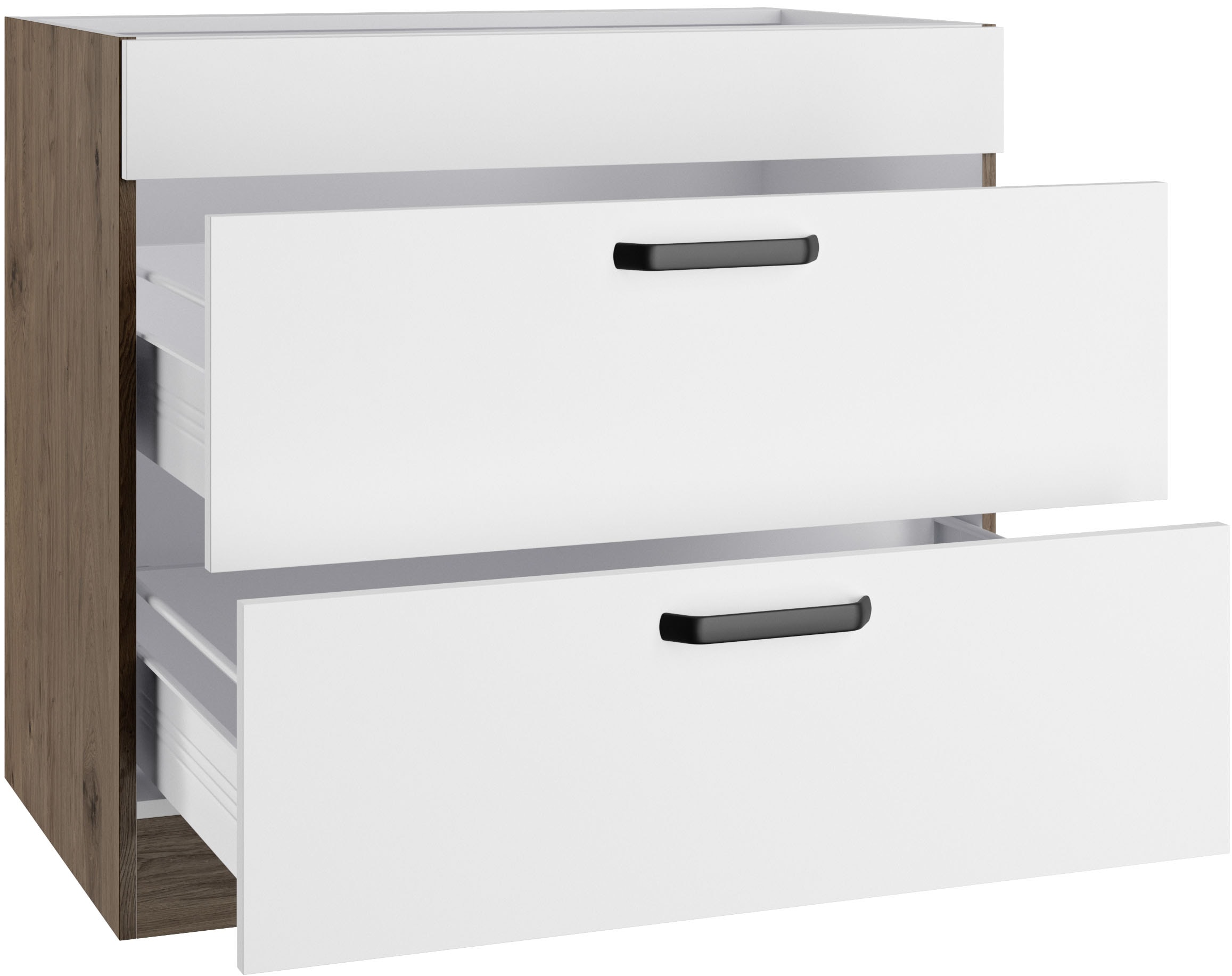 wiho Küchen Armoire d'encastrement pour table de cuisson »Elba« largeur 90 cm