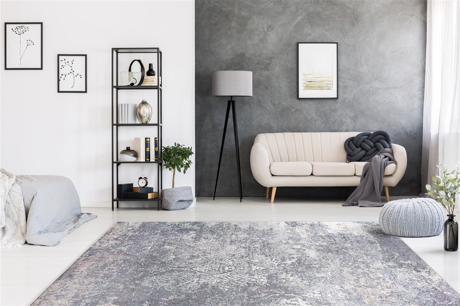 Padiro Tapis »Rhodin 1125« Rectangulaire 6 mm Höhe Vintage-Design, Flachflorteppich, pflegeleicht