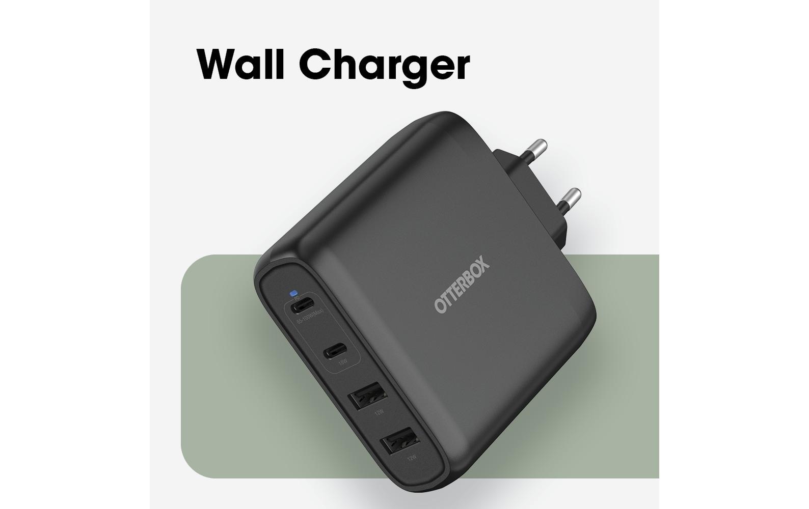 Otterbox Chargeur USB »Wall Charger 100W GaN 2x USB-C & 2x USB-A« USB-Power Delivery (PD)