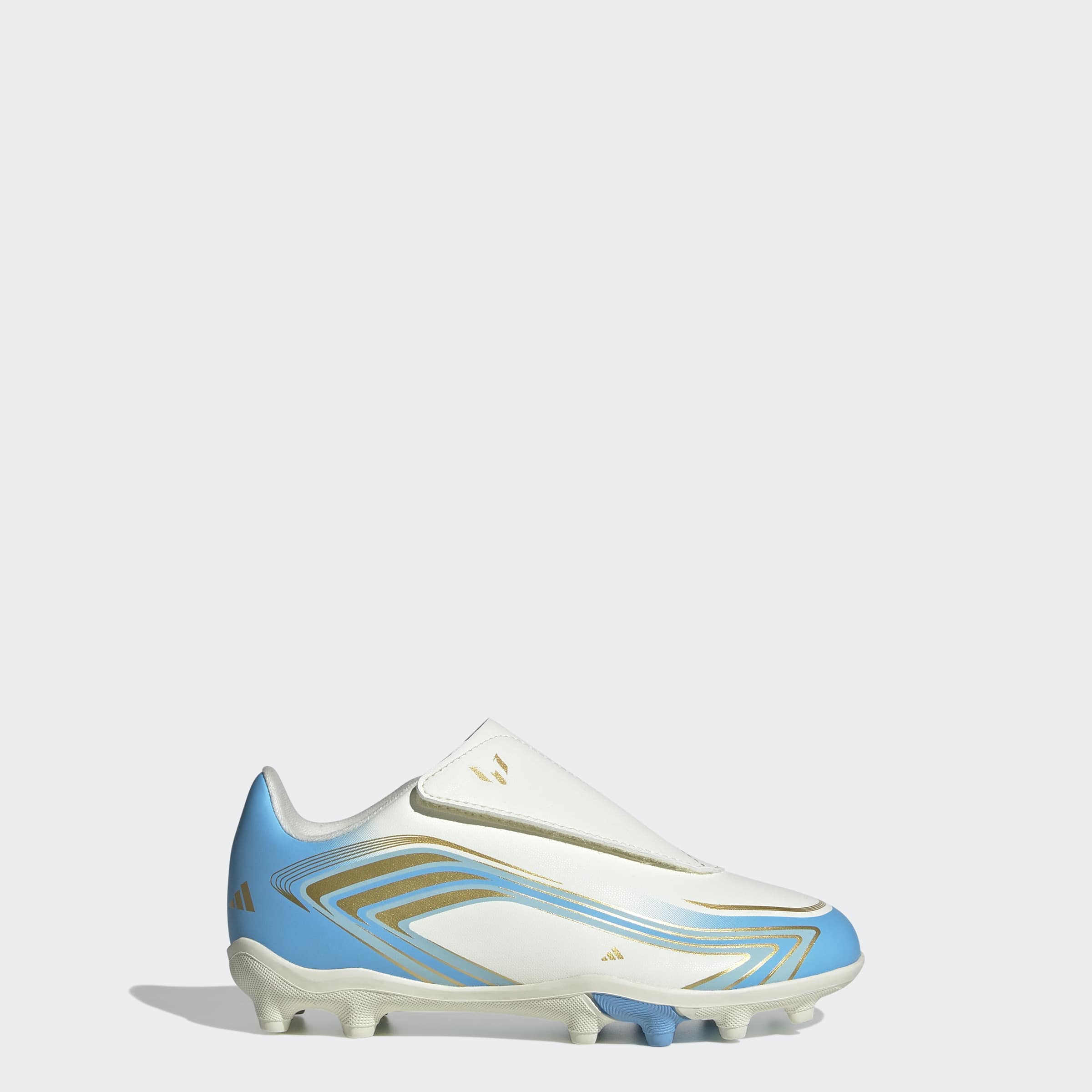 adidas Performance Chaussure de football »F50 MESSI CLUB KIDS , FESTE / GEMISCHTE BÖDEN, KLETTVERSCHLUSS«  adapté à de nombreux types de sols, pour adolescents et enfants