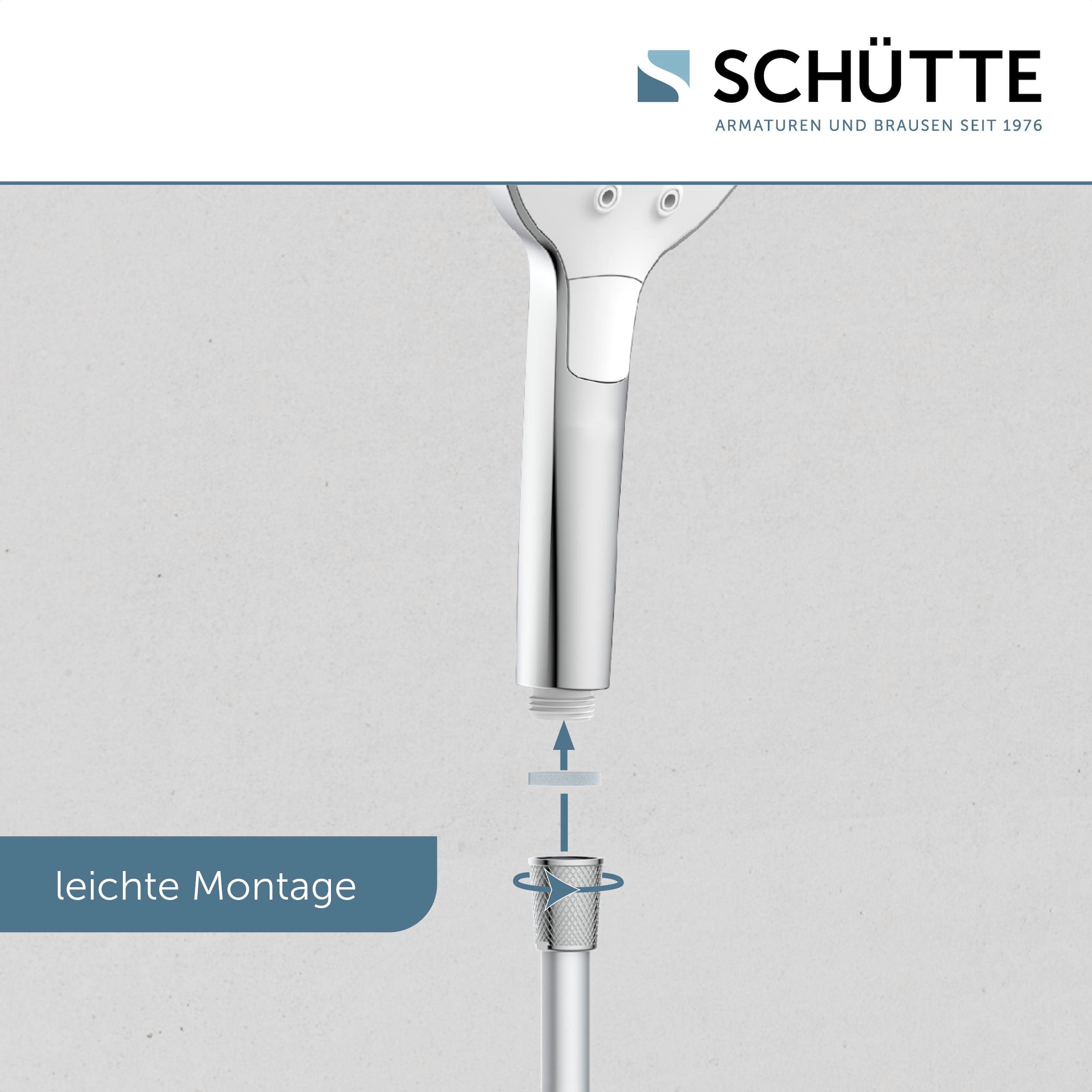 Schütte Handbrause »PERUZZI« 1 Stk. tlg. 3-fach verstellbar mit Booststrahl / Antikalk / wassersparend