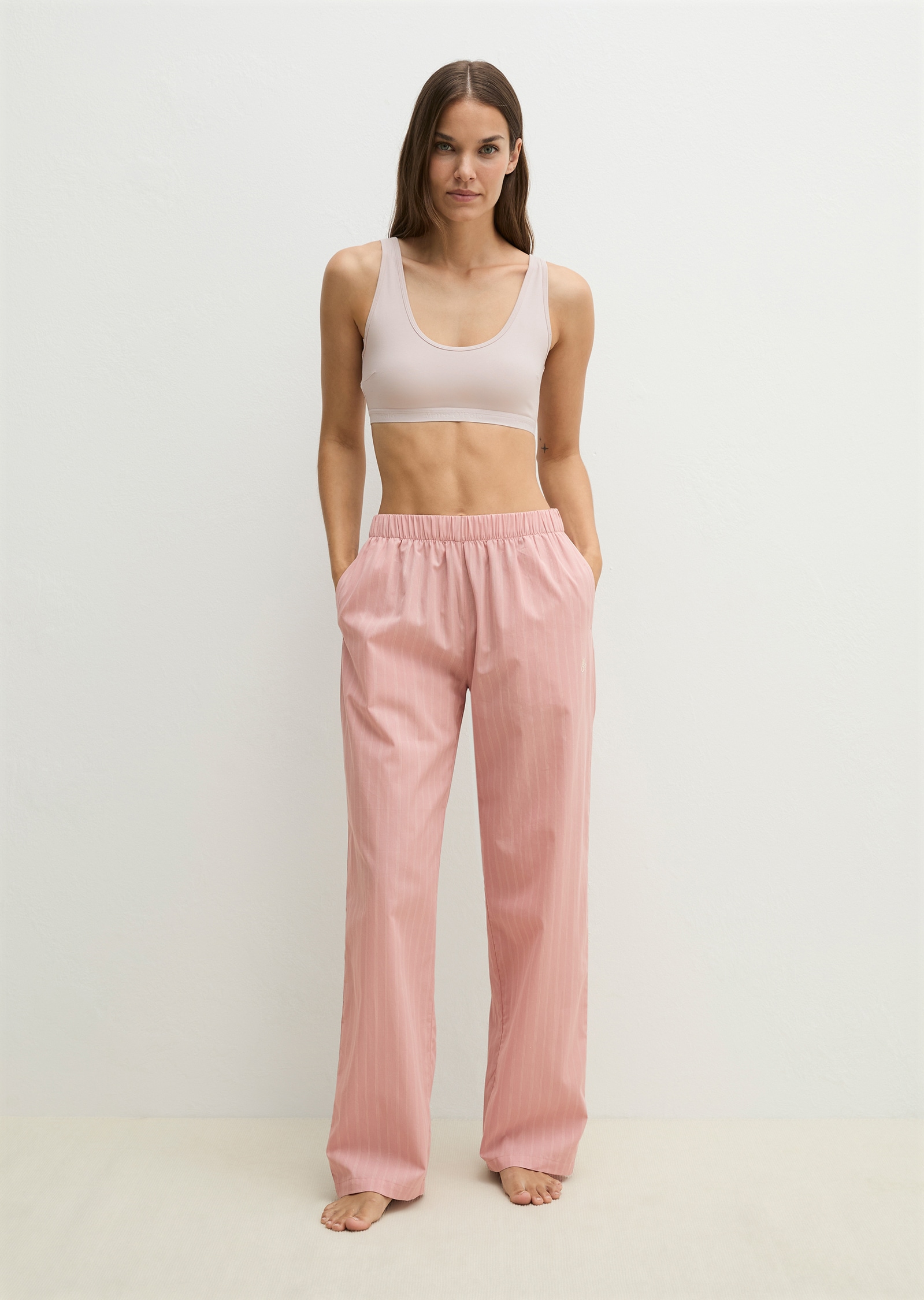 Marc O'Polo Loungehose  mit geradem Bein, für Homewear, aus gewebter Baumwolle