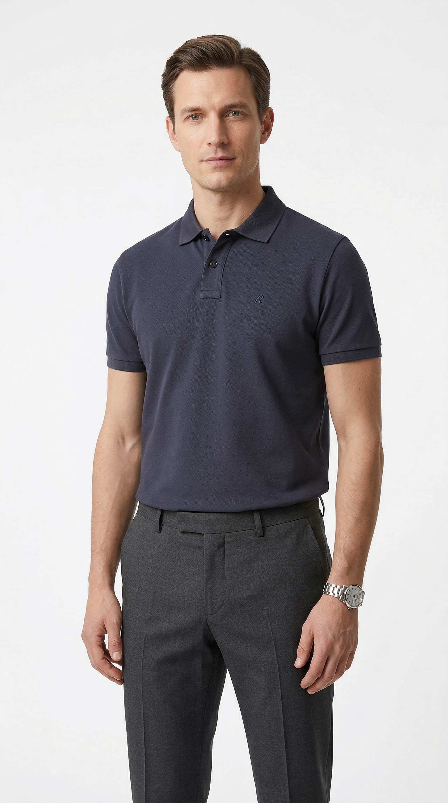 Replay Poloshirt Feiner Piqué aus Baumwolle