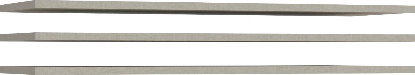 FORTE Tablette de rangement ensemble 3 pièces, largeur 117 cm