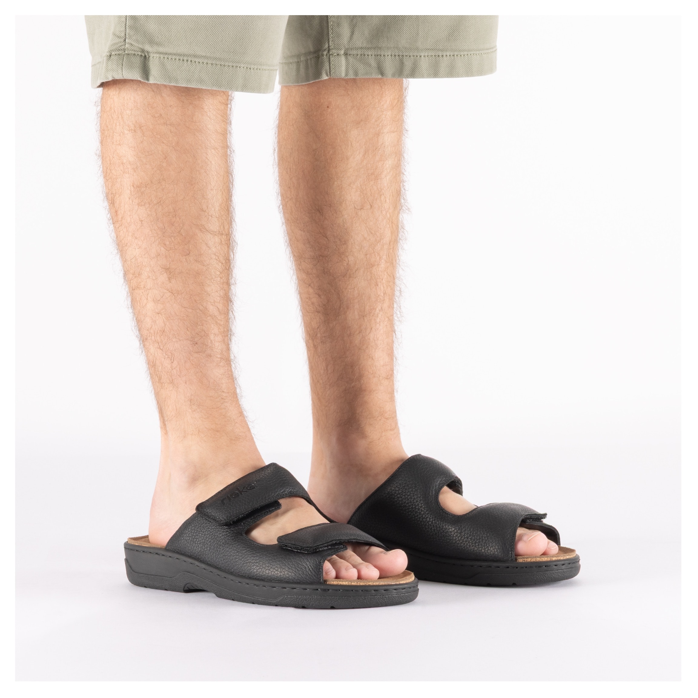 Rieker Pantolette  chaussure d'été, chausson avec fermetures velcro
