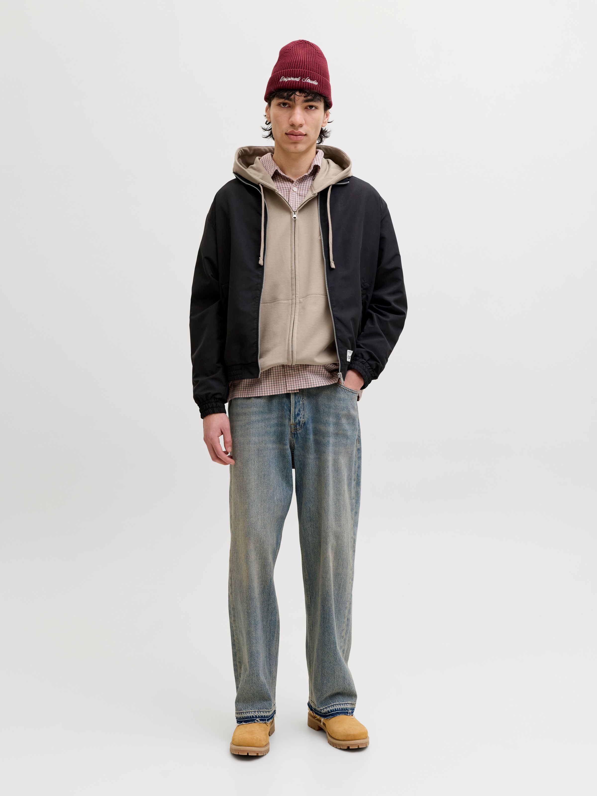 Jack & Jones Sweat à capuche »JORNORREBRO EMB SWEAT ZIP HOOD NOOS«, avec broderie
