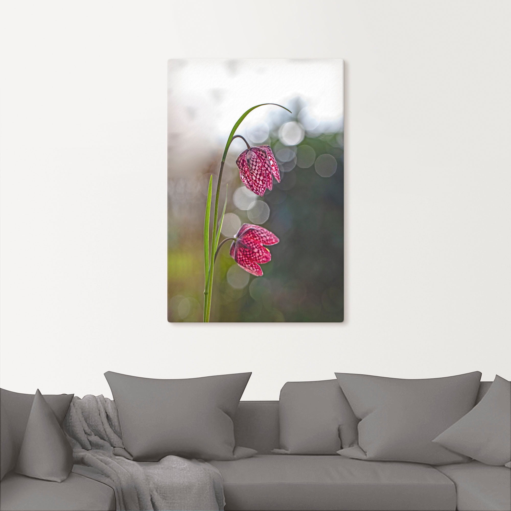 Artland Tableau sur toile »Schachbrettblume« 1 cuis tlg. auf Holzrahmen gespannt