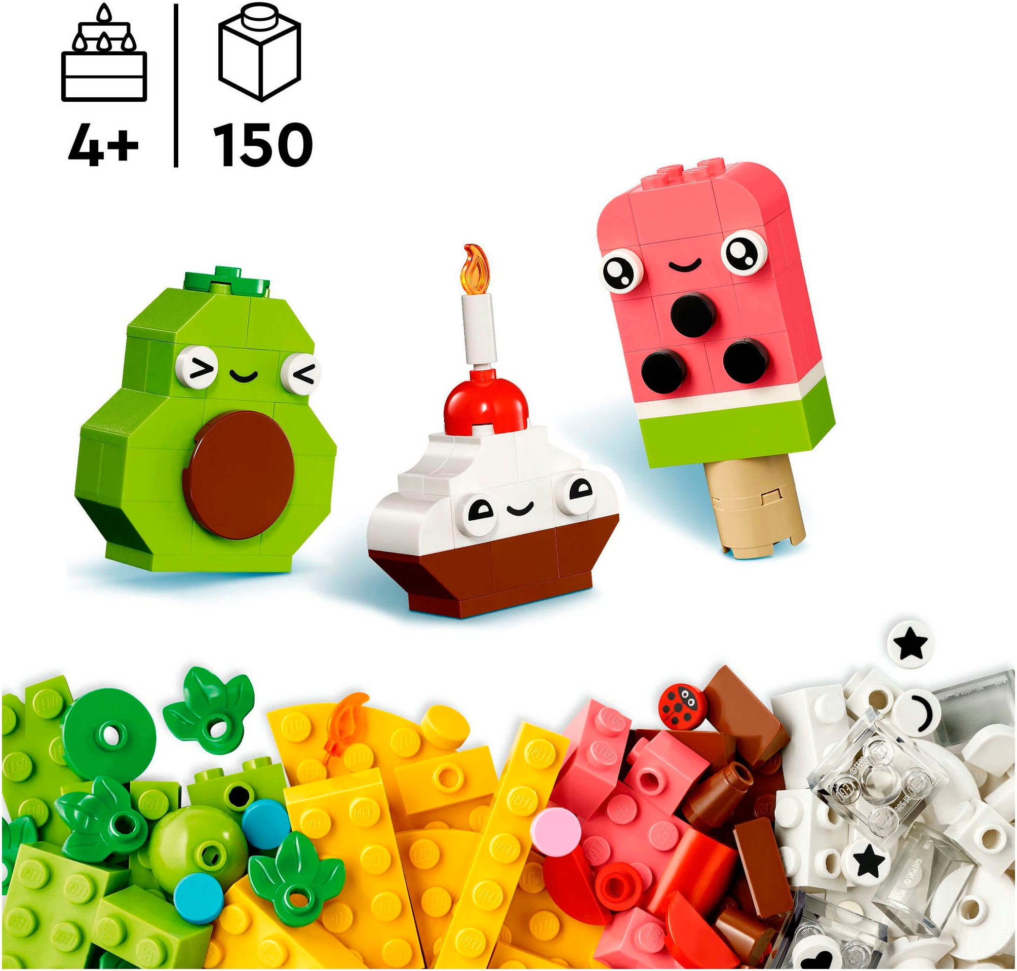 LEGO® Konstruktionsspielsteine »Kreativer Snack Bauspass (11039), LEGO Classic« Made in Europe
