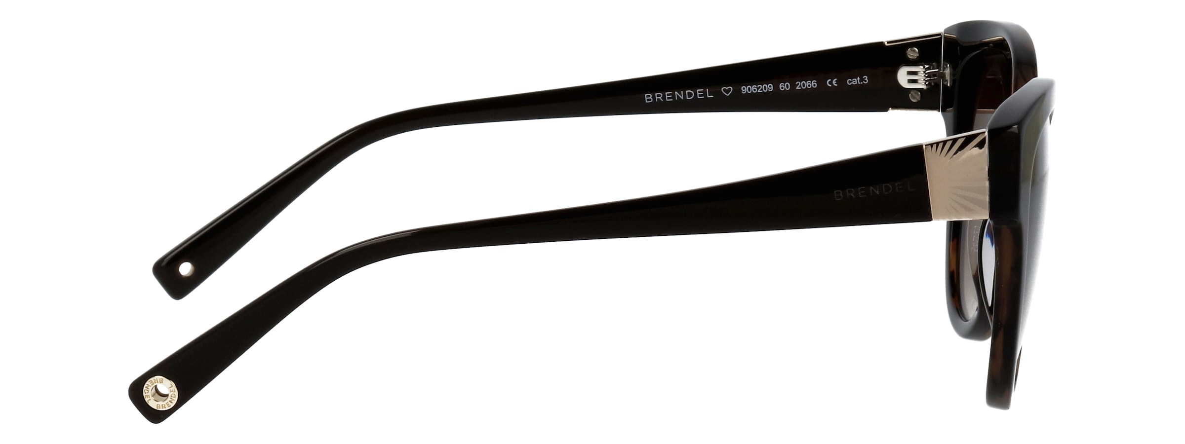 BRENDEL eyewear Lunettes de soleil »Modell 906209« Form Panto, Logoschriftzug auf Bügel, Kunststofffassung