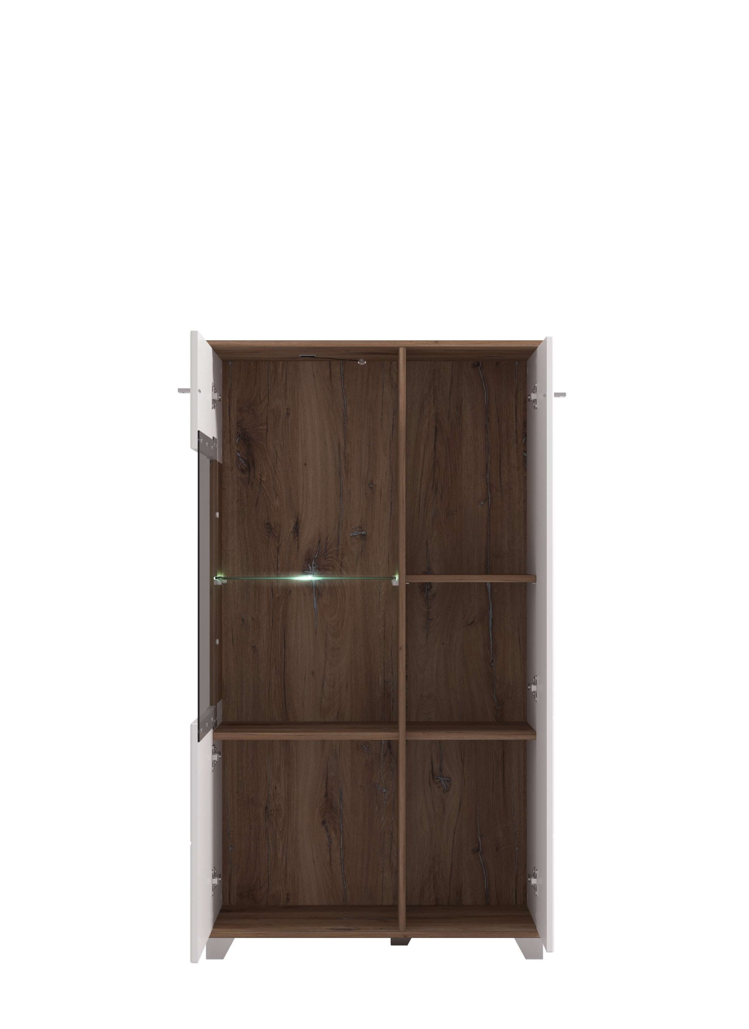 INOSIGN Buffet haut »Burgundy Sideboard, Stauraumschrank, Anrichte, Hochschrank, B93cm« Hochglanzfronten und eine Innenausstattung in Flagstaff Eiche