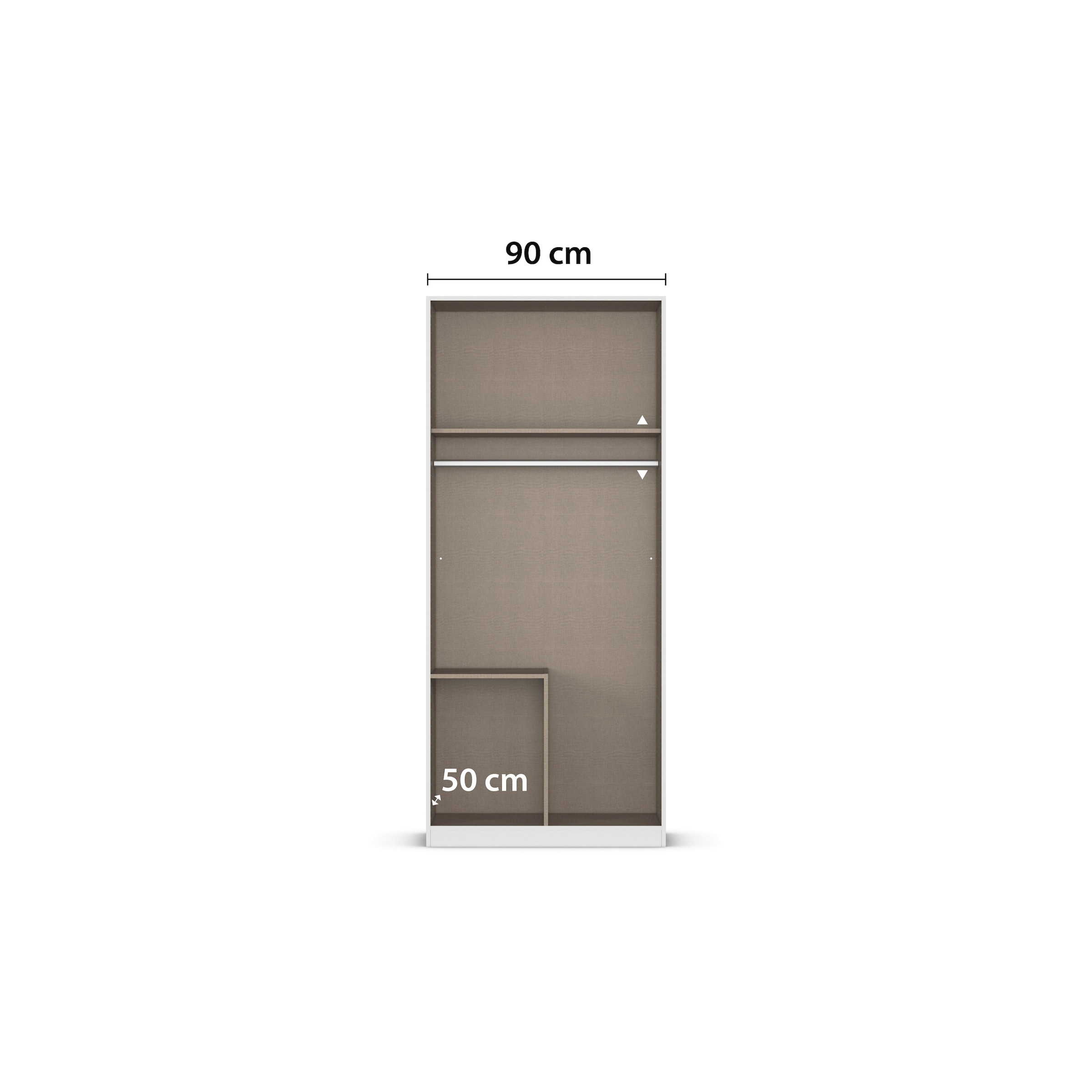 GOODproduct Armoires à vêtements »Mehrzweckschrank Schrank Schlafzimmer Garderobe Mietswohnung XEELINA« Plus de flexibilité grâce à une organisation variable des tiroirs FABRIQUÉ EN ALLEMAGNE
