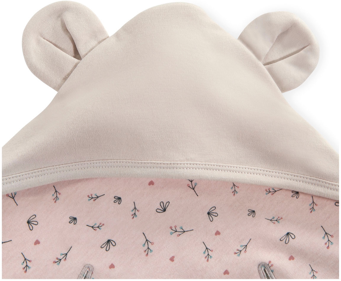Hauck Babydecke »Baby Einschlagdecke, Snuggle N Dream beige bloom« mit Kapuze