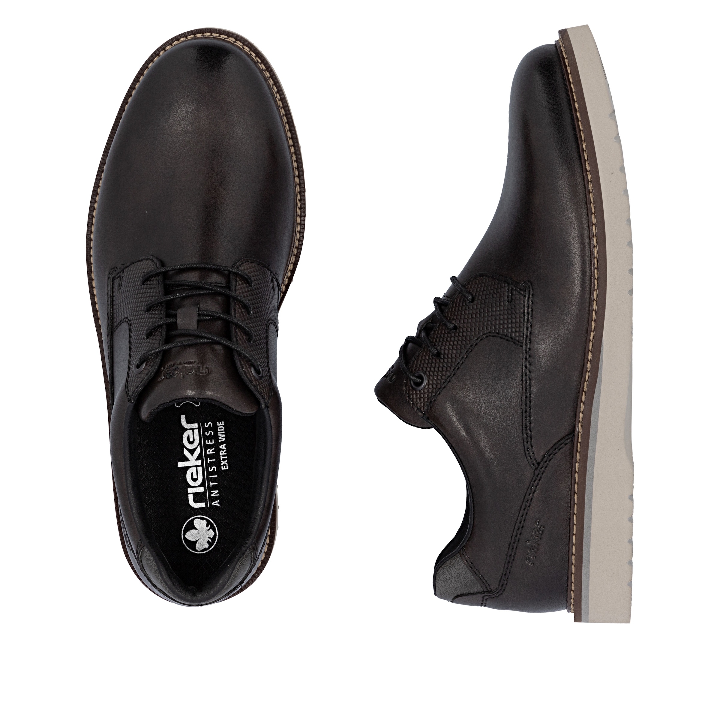 Rieker Chaussure à lacets  chaussure basse, chaussure business à lacets en forme confortable