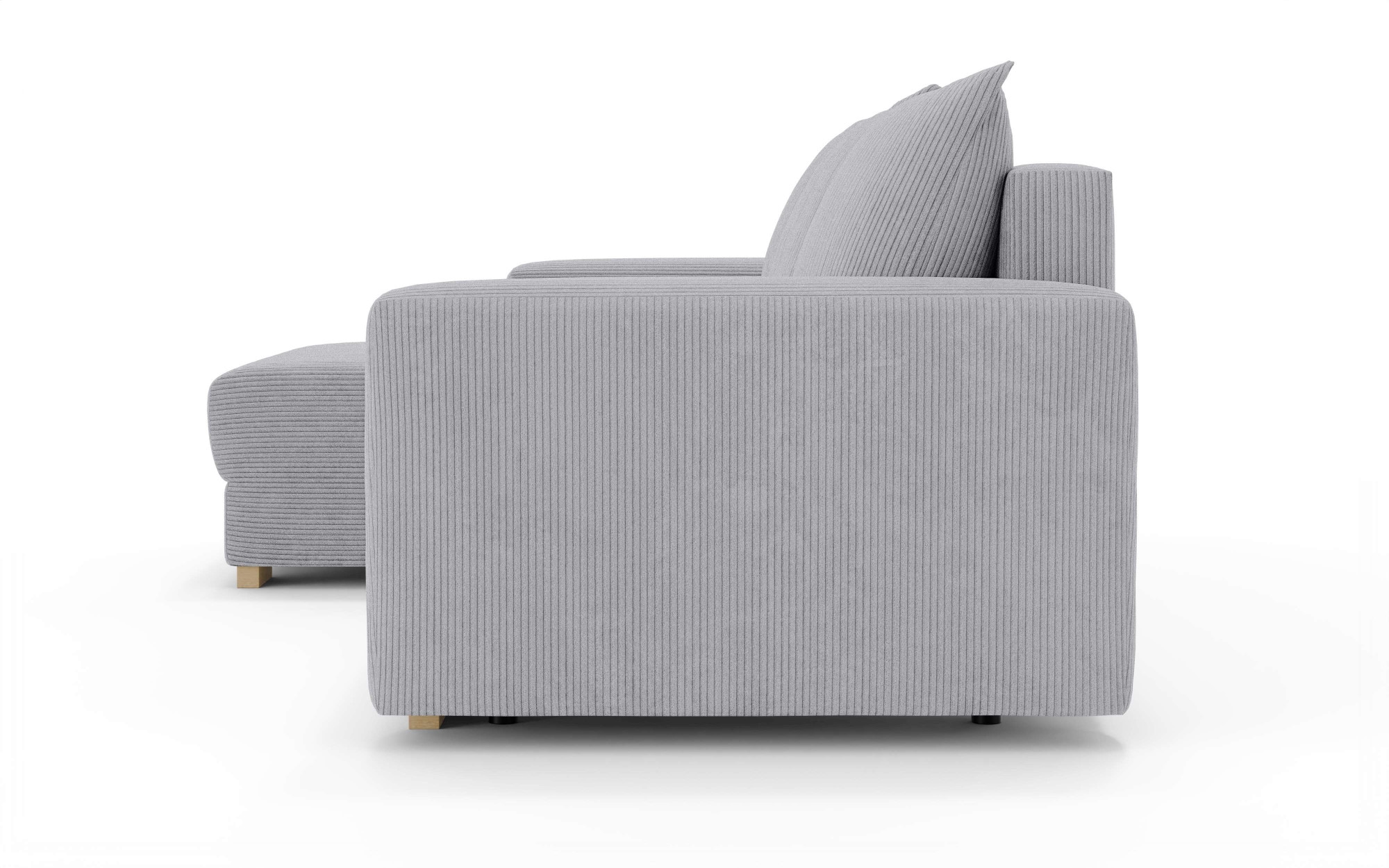 INOSIGN Canapé d'angle »MAGHERA universell Schlafsofa mit Bettkasten, Masse B/T/H: 255/142/84cm« L-Form mit Recamiere rechts oder links montierbar, hoher Sitzkomfort