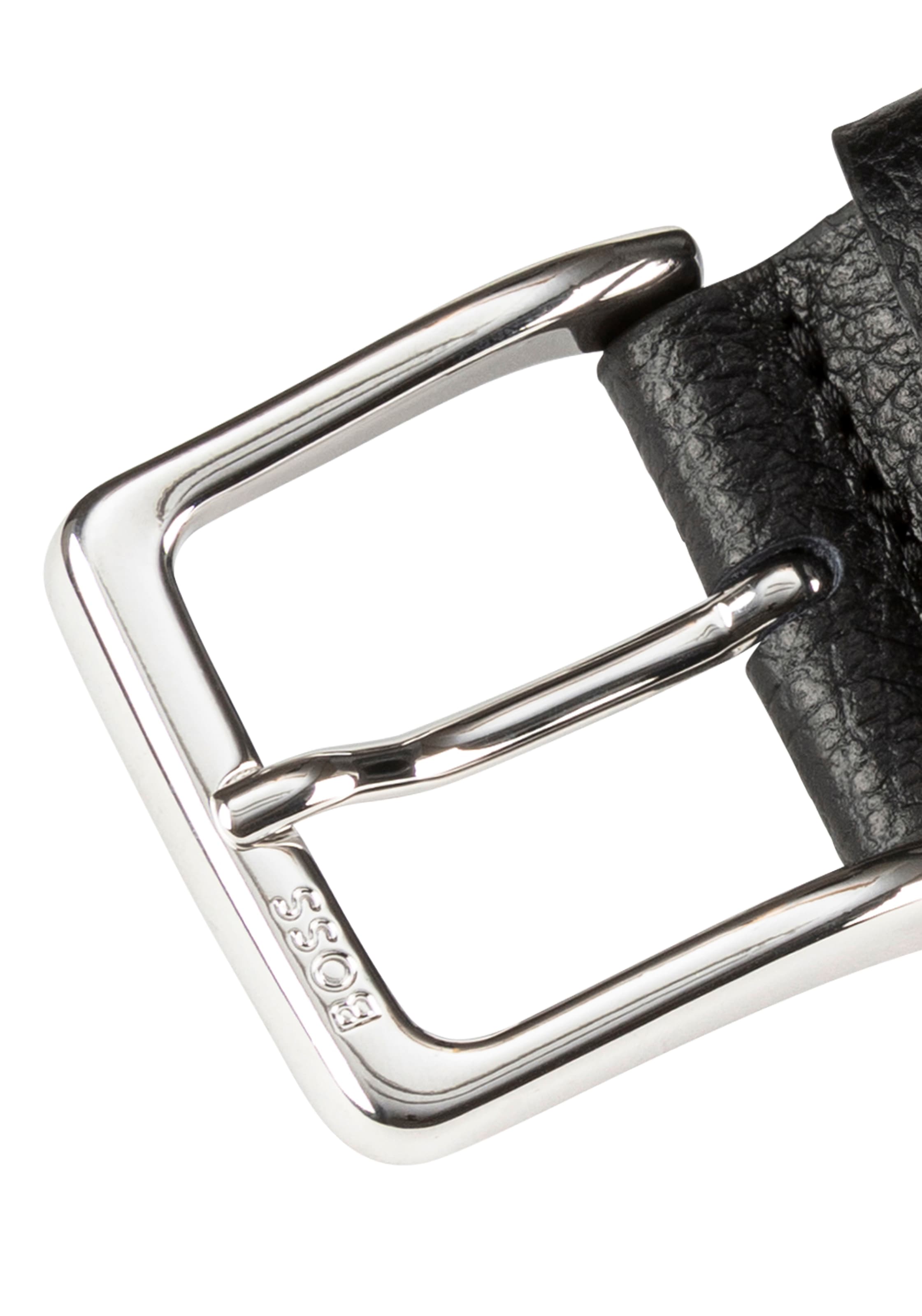 BOSS Ledergürtel »Ronnie-Gr_Sz35« aus genarbtem Leder