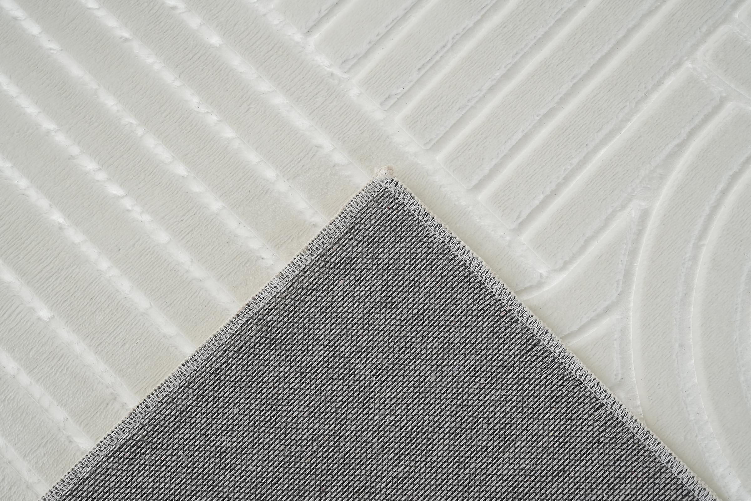 Kayoom Teppich »Calma 125« rechteckig 10 mm Höhe Kurzflor, 3-D Optik, Wohnzimmer