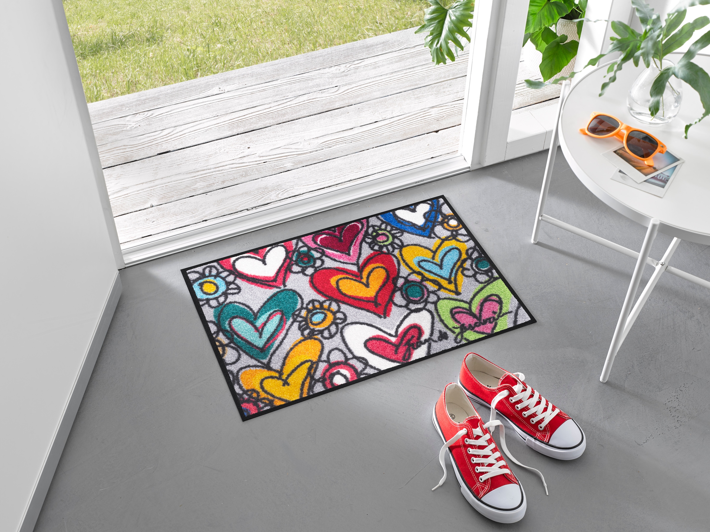 wash+dry by Kleen-Tex Tapis de sol »With Love, all things are possible« Rectangulaire 7 mm Höhe