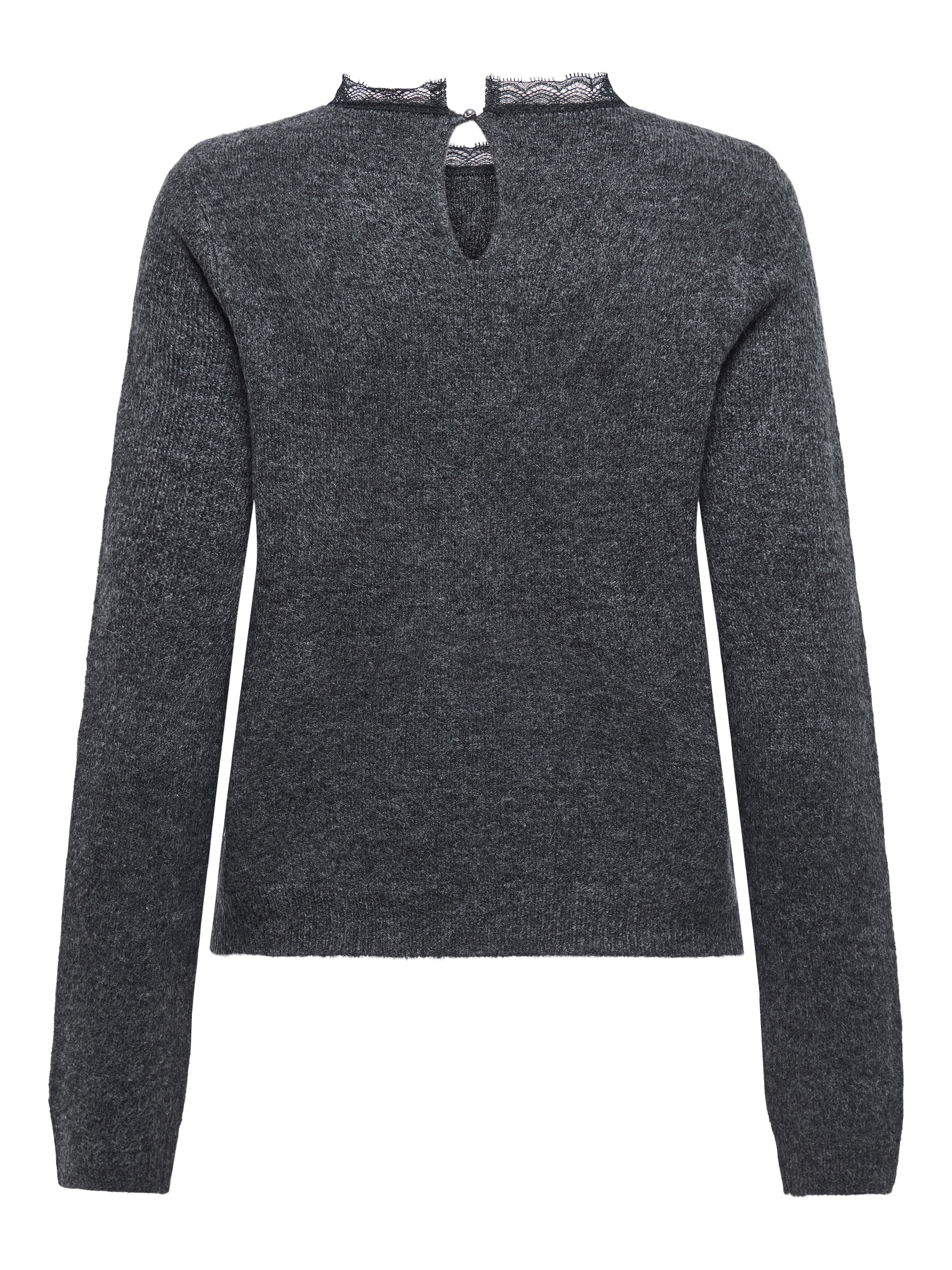 ONLY Strickpullover »ONLTAMMY LS LACE MIX O-NECK BF KNT«