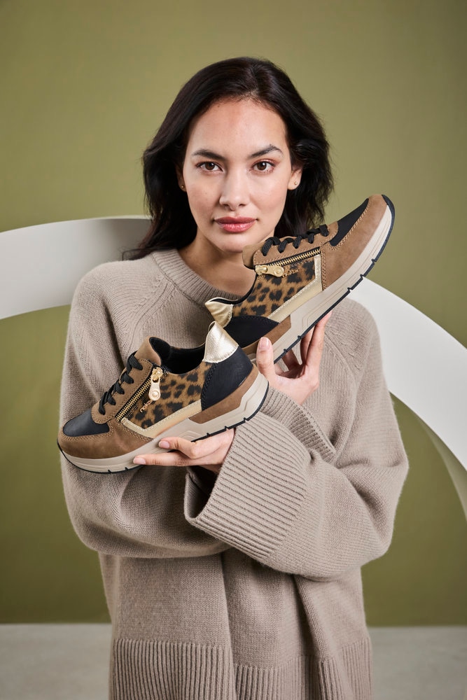 Rieker Sneakers  Freizeitschuh, Schnürschuh, Halbschuh mit modischen Akzenten