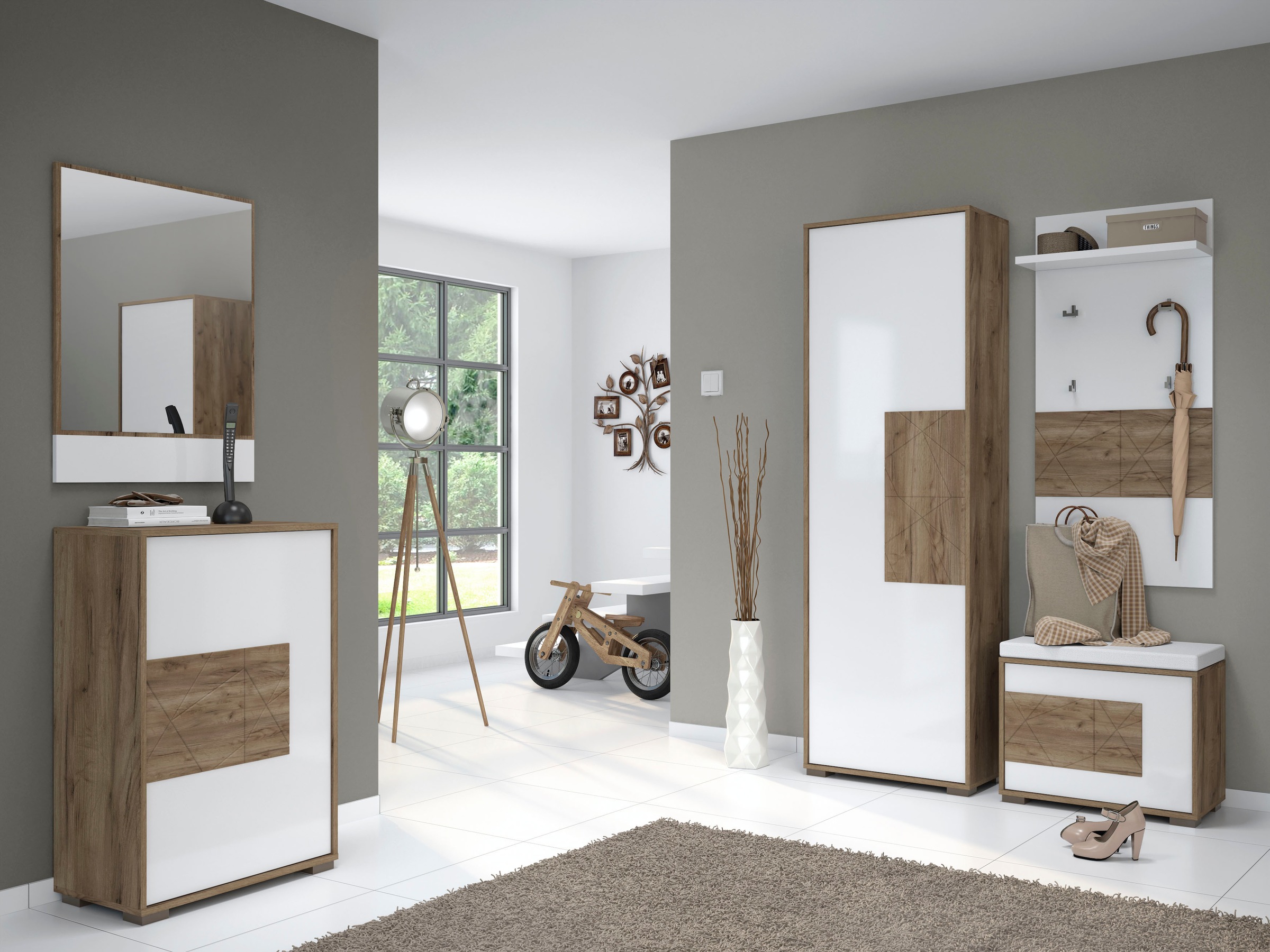 GOODproduct Garderobenpaneel »Stela« hochwertig UV lackiert, Breite 59 cm