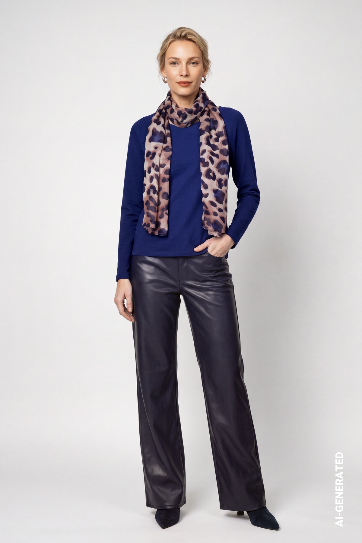 Monari Modeschal »Schal/Tuch Leo allover« Regular fit mit Leomuster