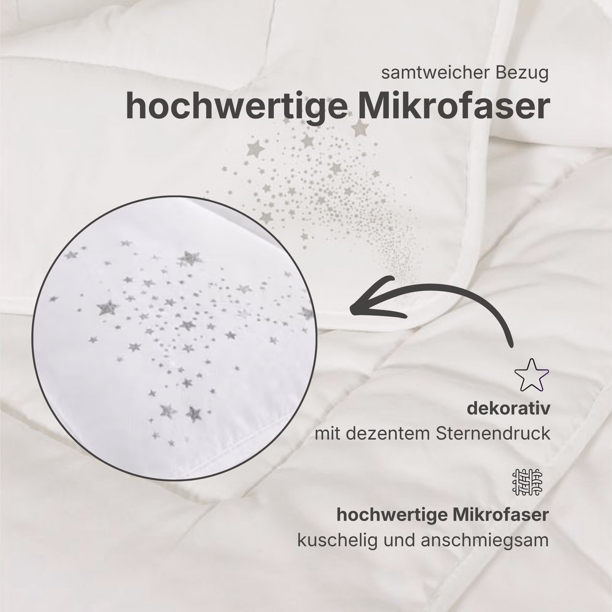 GOODproduct Microfaserbettdecke »Baca, Bettdecke 135x200 cm, 155x220 cm und weitere Grössen« leicht Füllung aushochwertiger6D-Hohlfaser Bezug Polyester 1 Stk. tlg. Bettdecken, Sommer, Winter, 4-Jahreszeiten, Decke