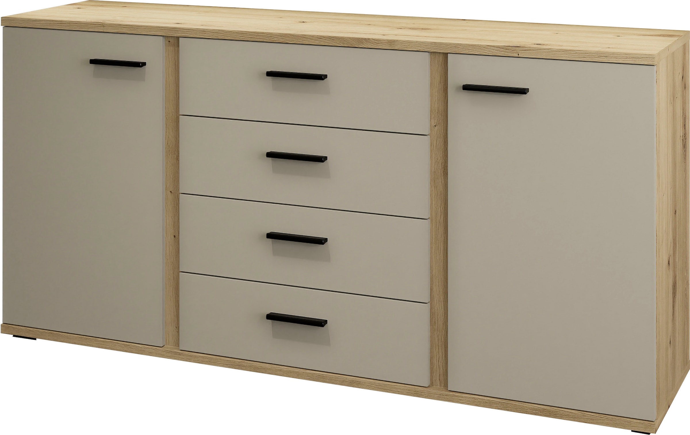 HBZ Sideboard »Kanada, BxHxT 170x84x40 cm« 1 cuis tlg. Breite 170cm, Unterflurauszug, Melaminbeschichtung
