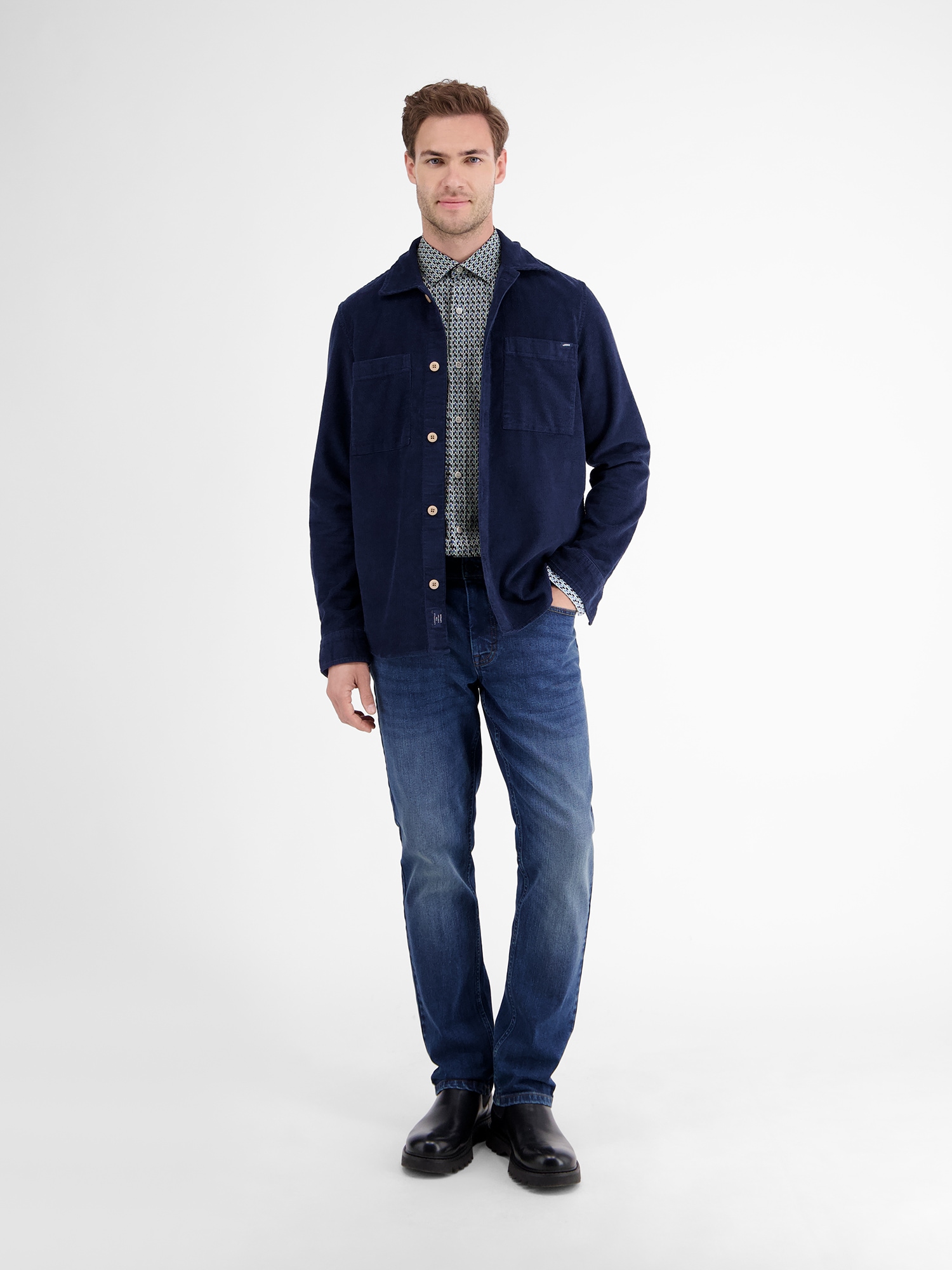 LERROS Chemise à manches longues »Poplinhemd mit Stretchanteil«