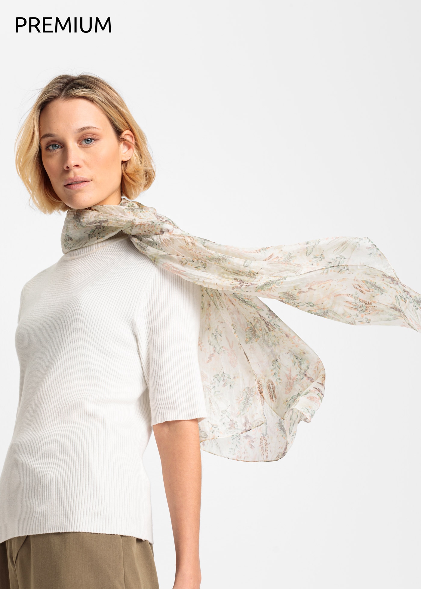 bonprix Écharpe aus reiner Seide, klassischer Stil, leichtes Material