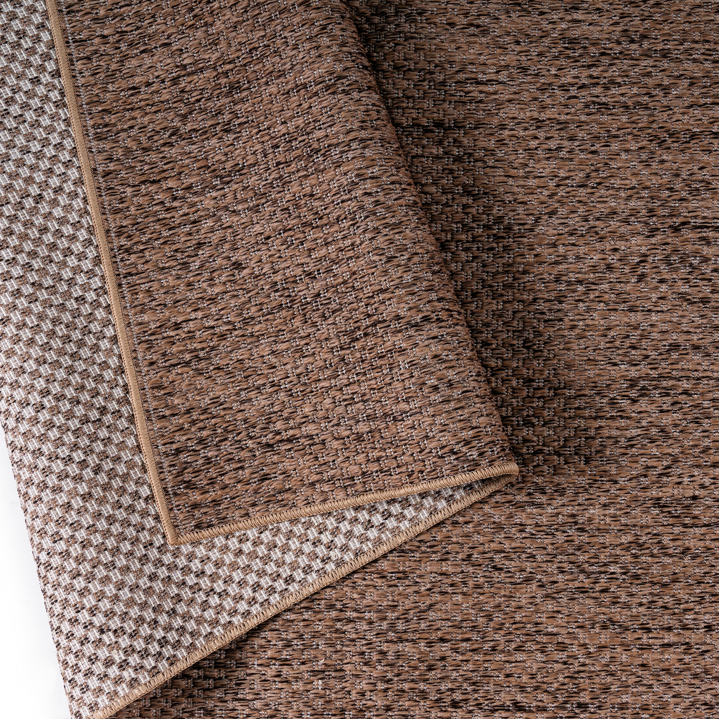 my home Teppich »Rhodos, In-und Outdoor geeignet« rechteckig 3 mm Höhe Sisal-Optik, Wetterfest & UV-beständig, Wohnzimmer, Balkon, Camping