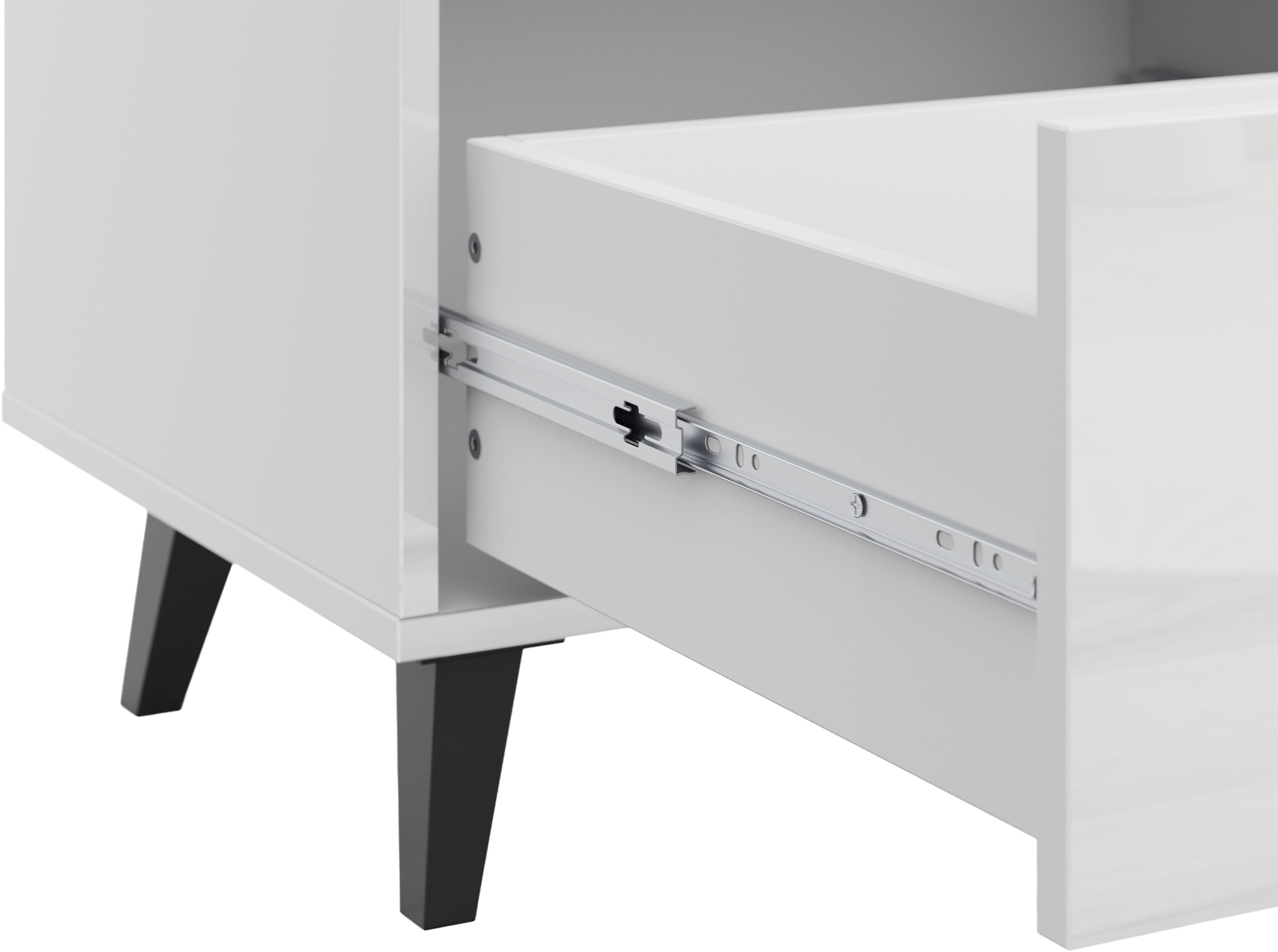GOODproduct Buffet »Oslo, B/H/T: 180/76/39,5 cm« 9 tiroirs, poignées noires en métal, beaucoup d'espace de rangement