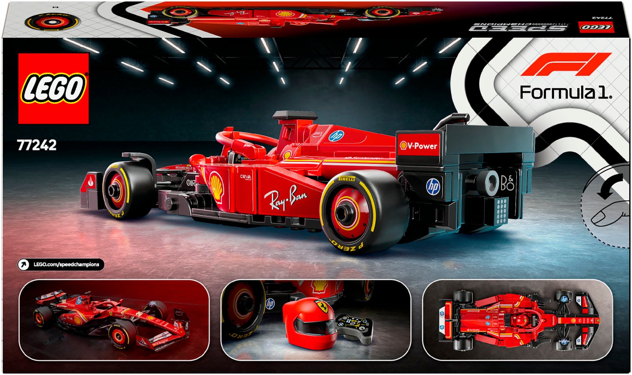 LEGO® Konstruktionsspielsteine »Ferrari SF-24 F1® Rennauto (77242), LEGO® Speed Champions« Made in Europe