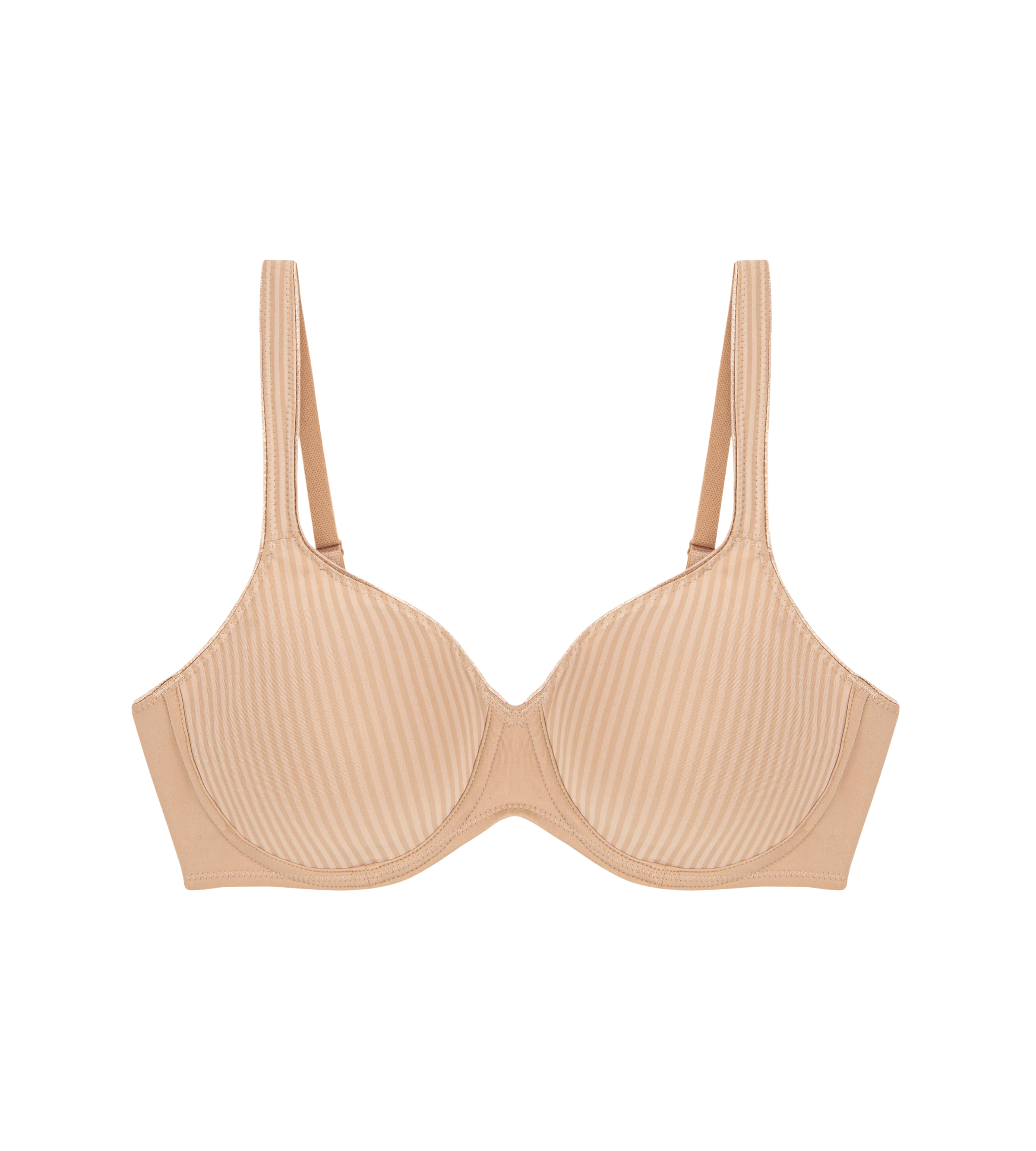 Triumph Soutien-gorge à armatures »Modern Soft+Cotton W« avec motif à rayures brillantes discrètes et larges bretelles