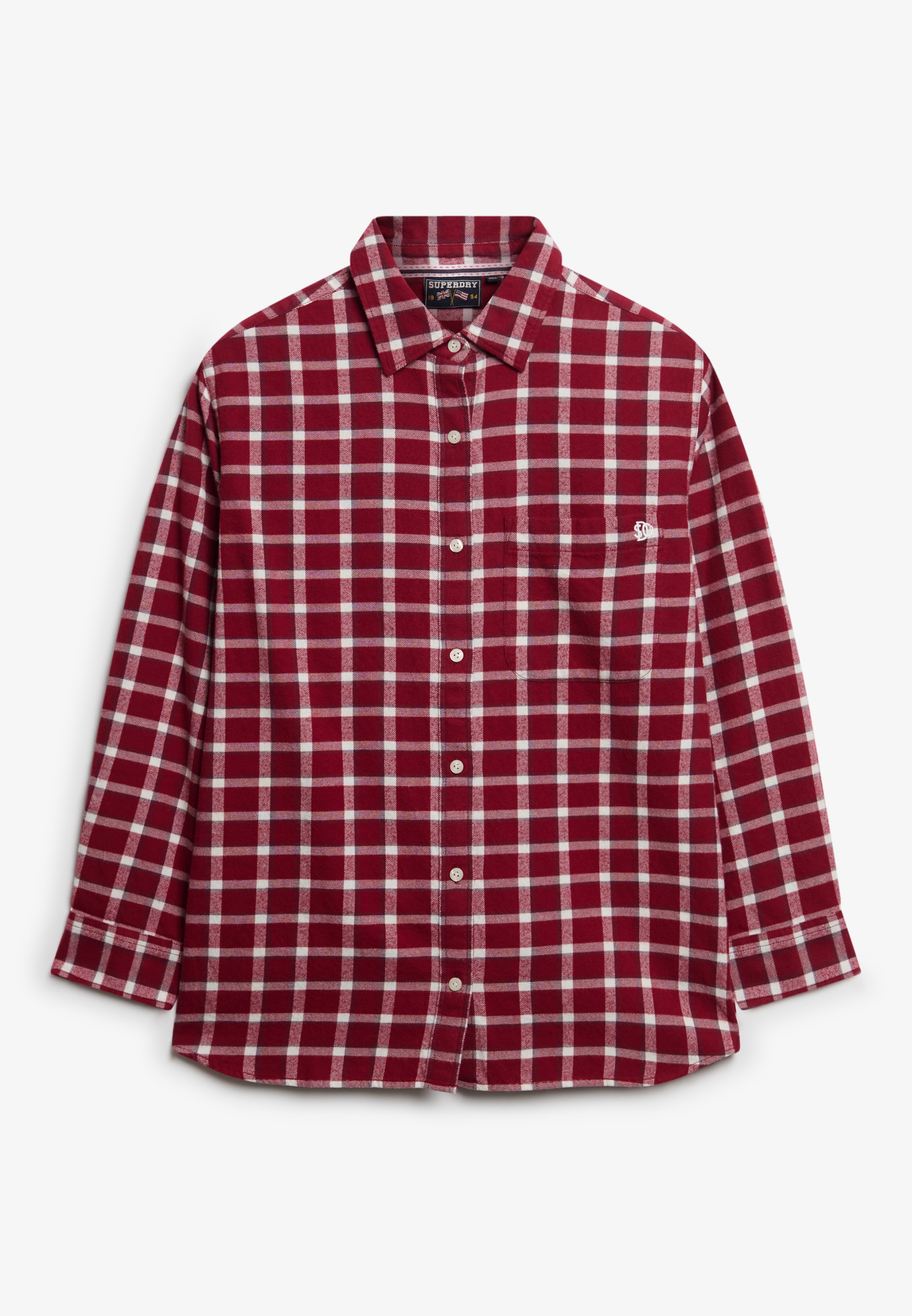 Superdry Blouse à carreaux »CHECK FLANNEL BOYFRIEND SHIRT«