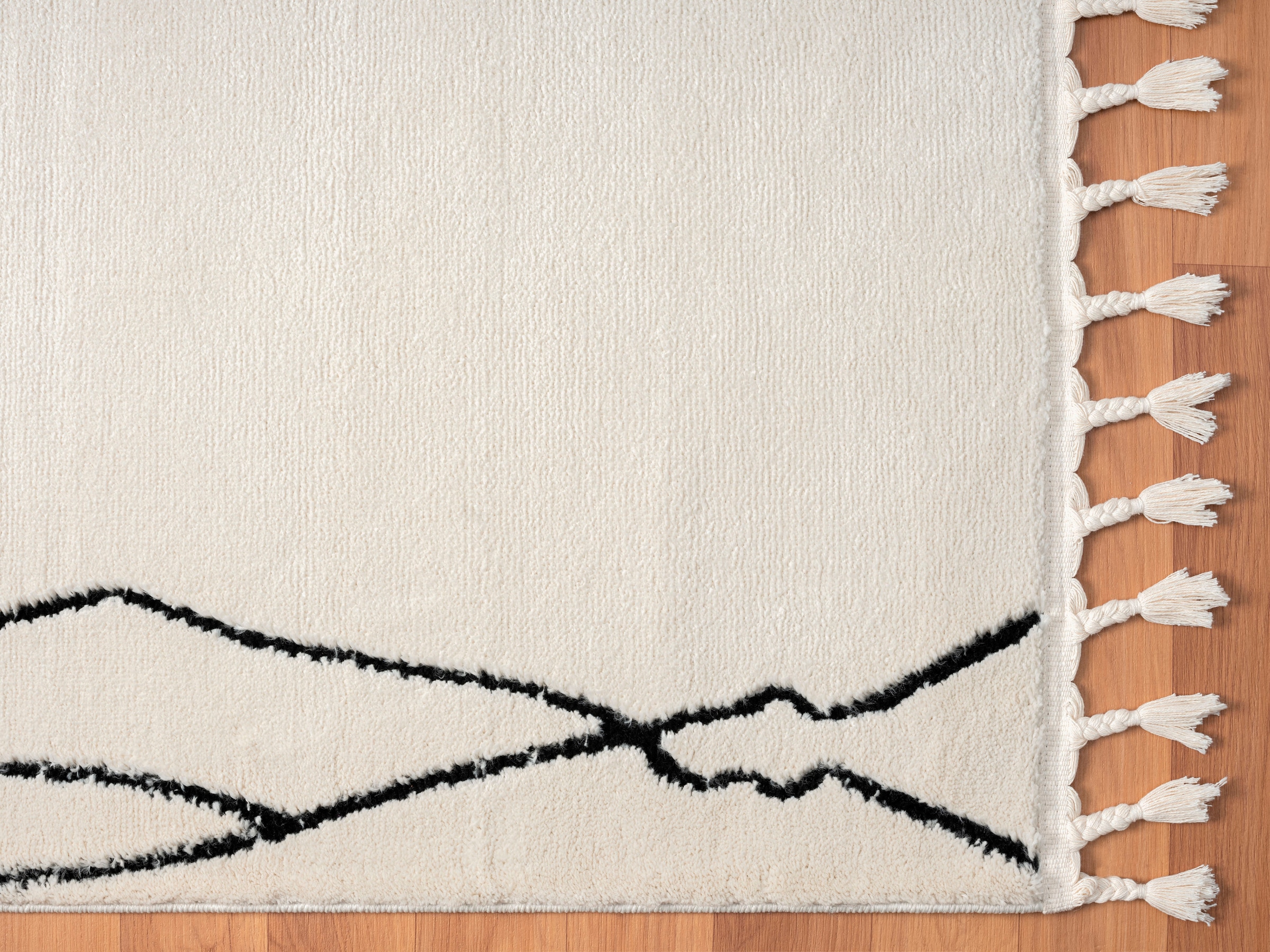 Myflair Möbel & Accessoires Tapis à poils longs »Moroccan Drawline, LAGERRÄUMUNG!« Rectangulaire 24 mm Höhe modern, marokkanisches Design, flauschig weich durch Hochflor