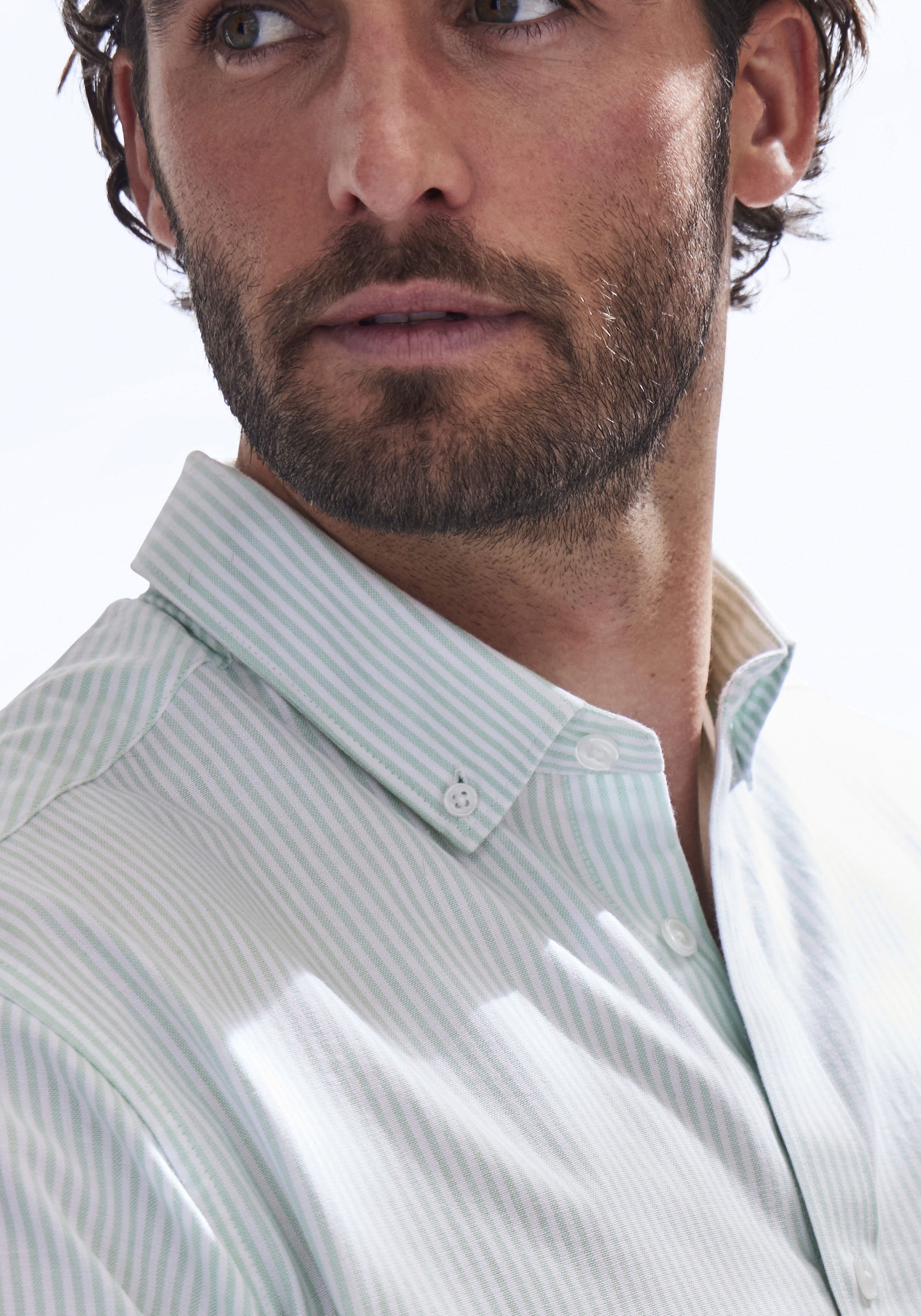 H.I.S Chemise à manches longues »Regular-fit« Oxfordhemd langarm mit Button-down-Kragen aus reiner Baumwolle