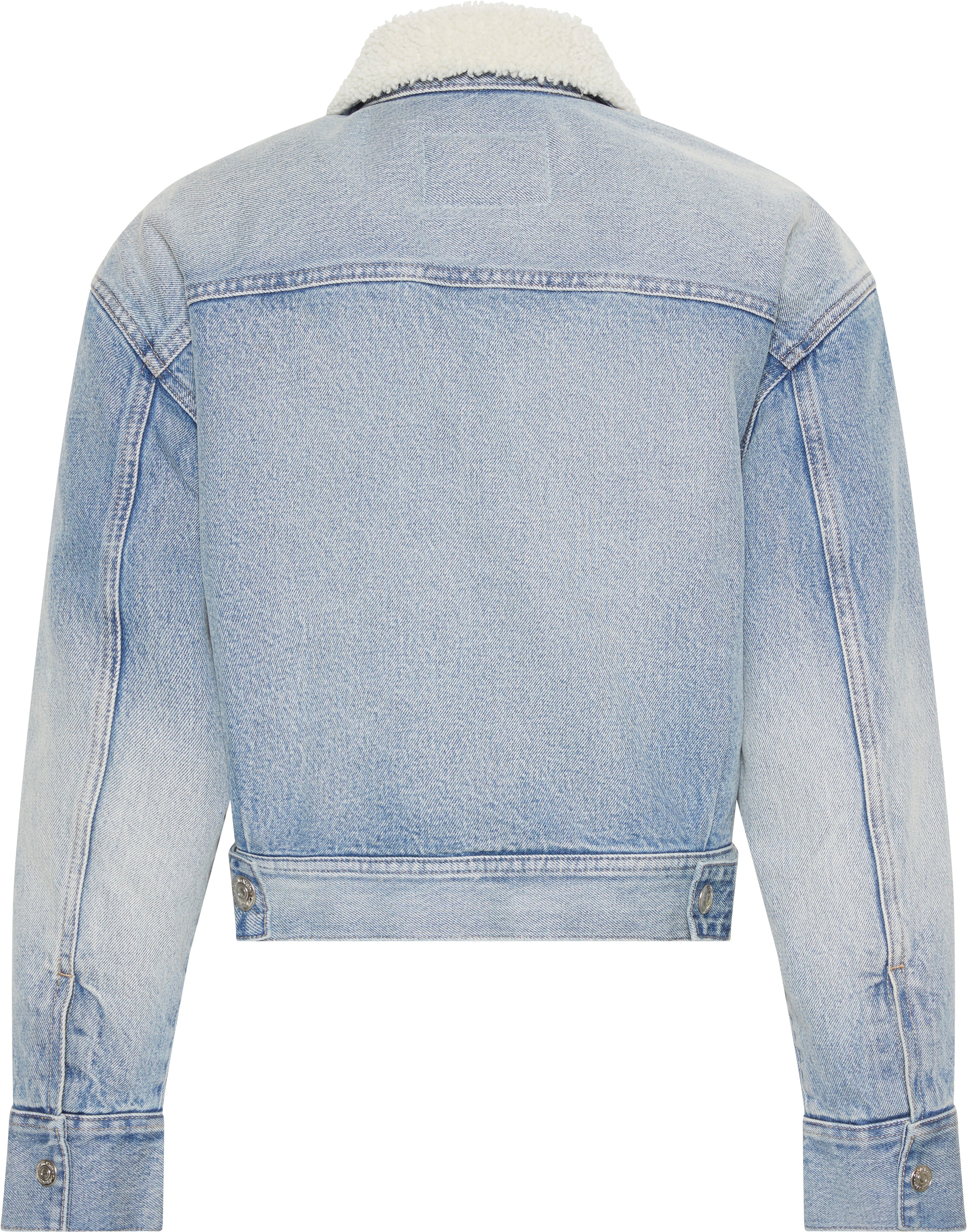 Calvin Klein Jeans Jeansjacke »SHERPA WOOL DENIM JACKET« ohne Kapuze Mit Rundhalsausschnitt, regular fit