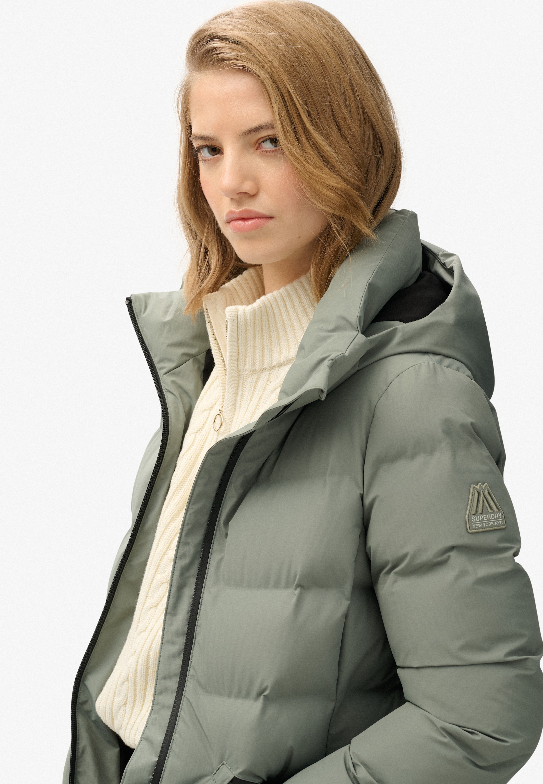 Superdry Veste matelassée »CITY MID PADDED JACKET« mit Kapuze