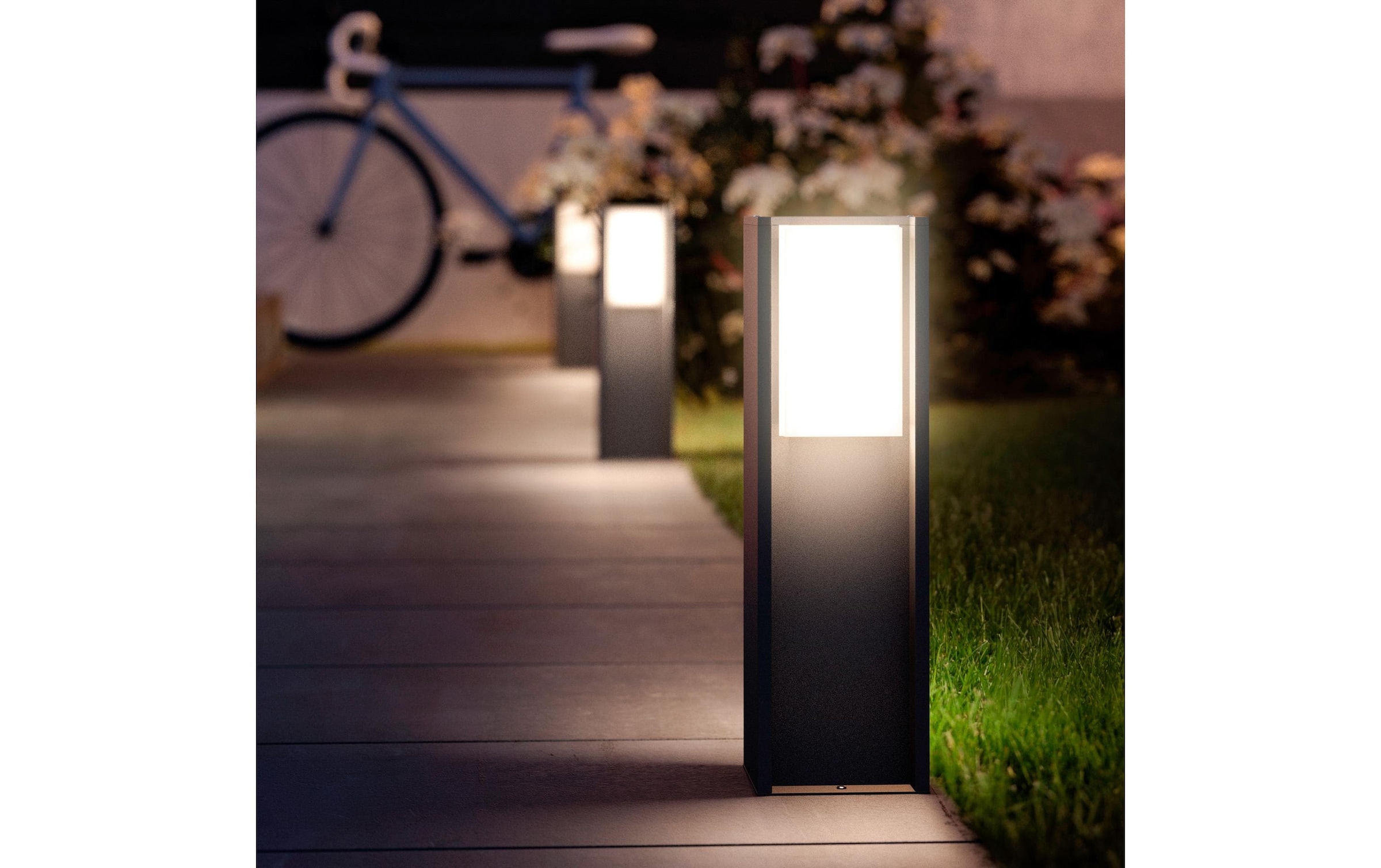 Philips Hue Lampe de socle »Philips Hue Gartenlicht Turaco 1100 lm « RVB | blanc chaud - blanc froid