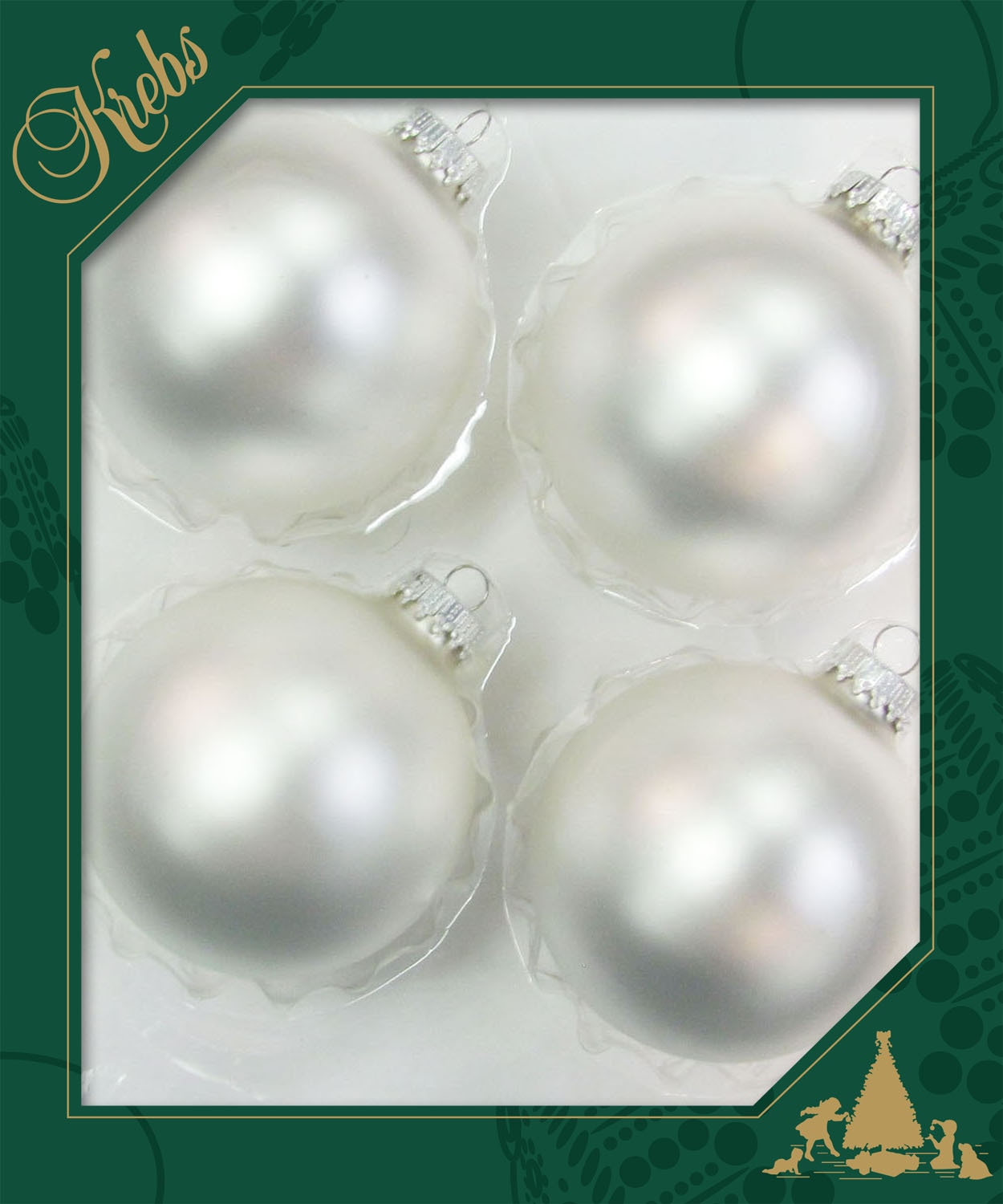 Krebs Glas Lauscha Weihnachtsbaumkugel »CBK78201, Weihnachtsdeko, Christbaumschmuck, Christbaumkugeln Glas«