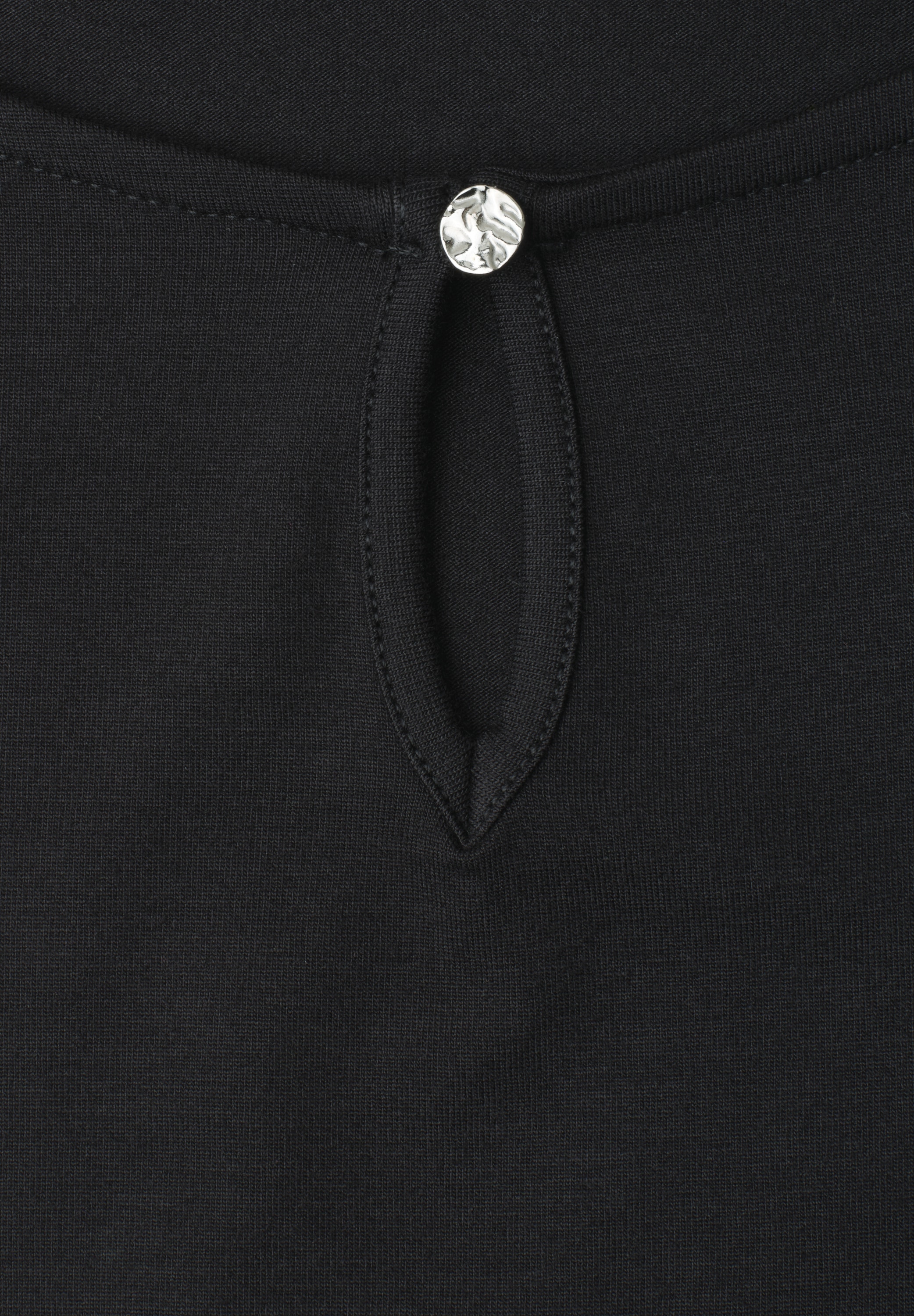 STREET ONE Shirttop U-Boot-Ausschnitt mit Cut-Out-Detail