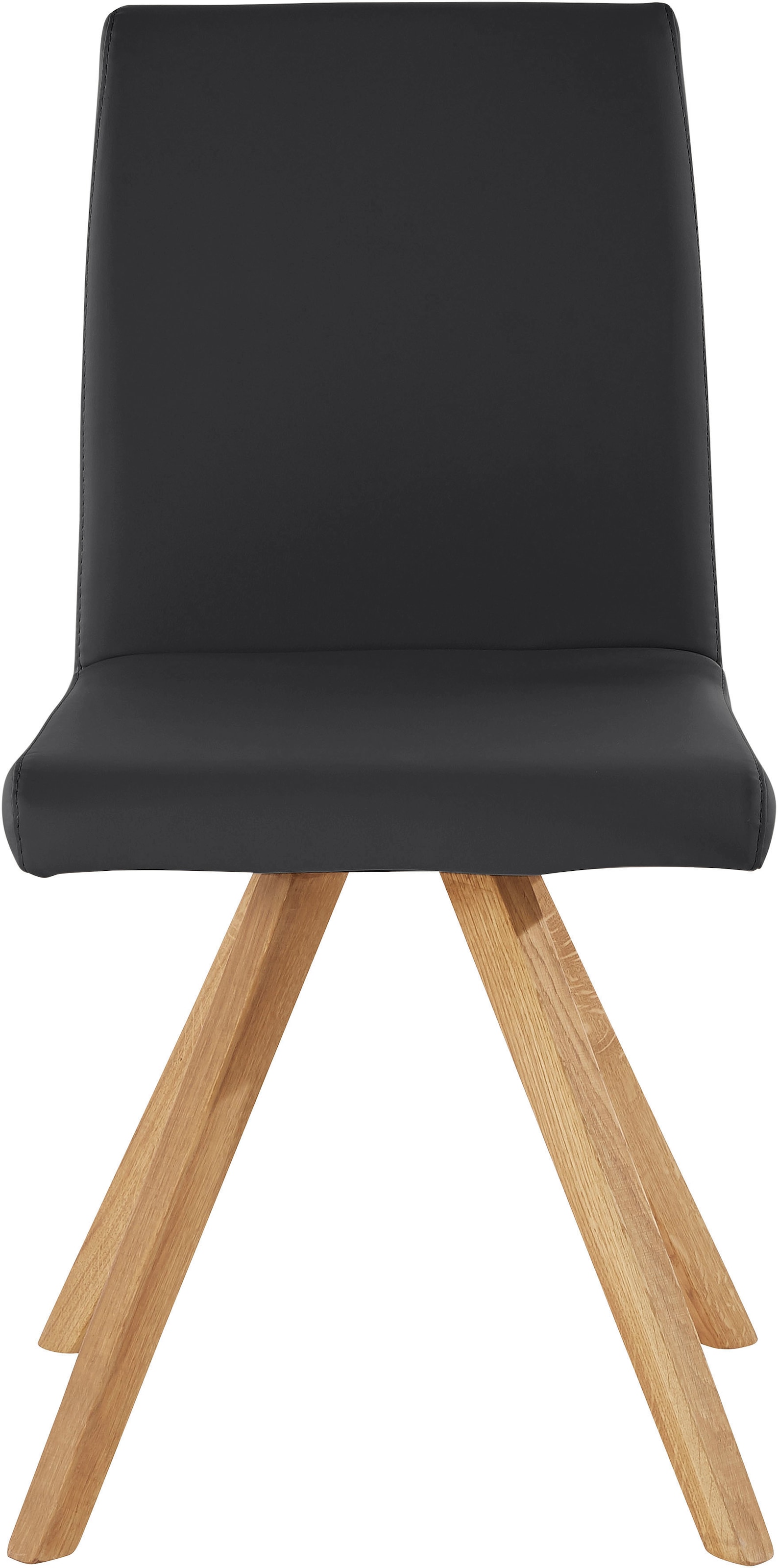 Home affaire Schalenstuhl »Rio« (Set) 2 Stk.Bezug in Kunstleder oder Strukturstoff und das Gestell ist Eiche geölt