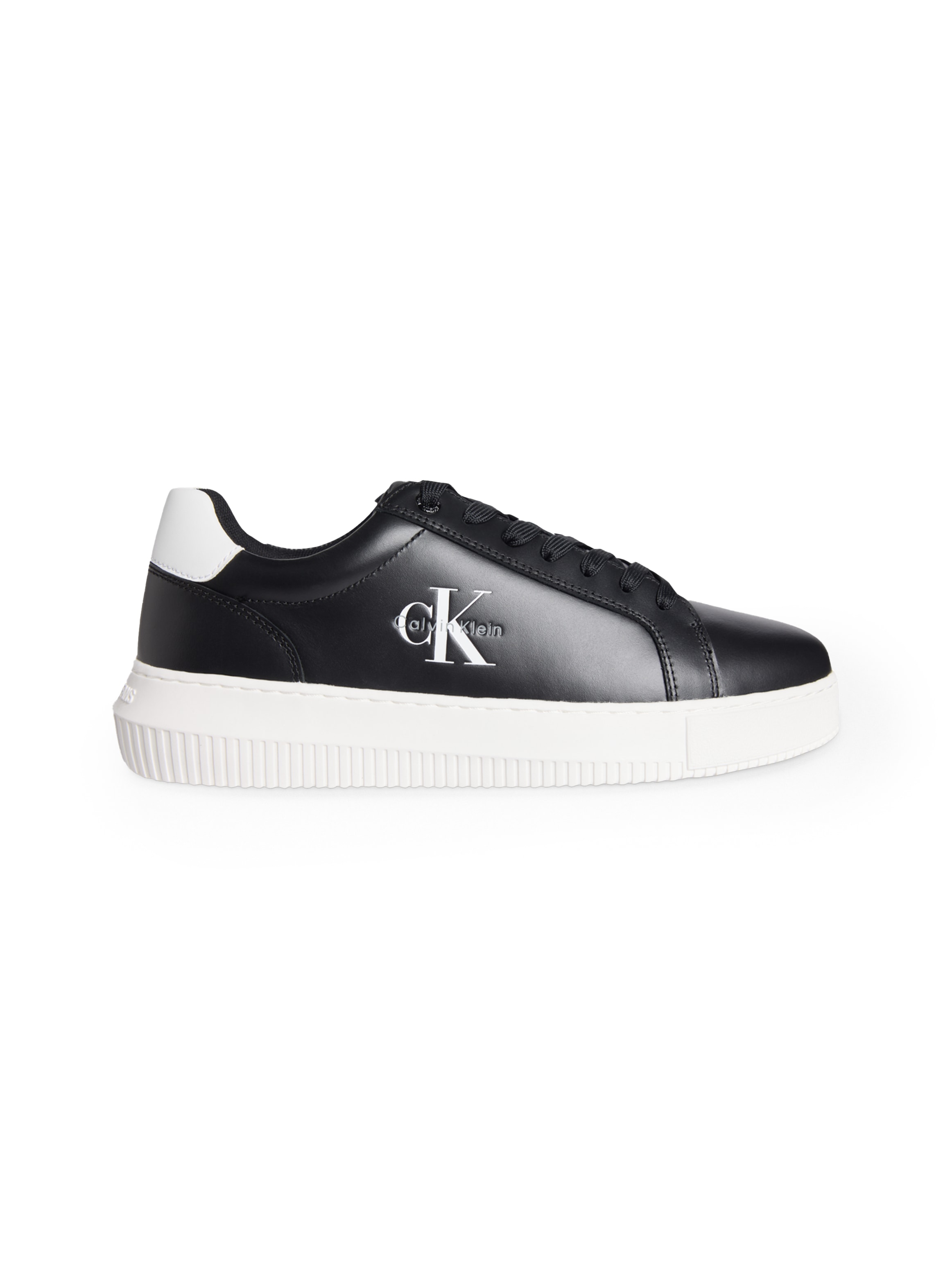 Calvin Klein Jeans Sneaker »CHUNKY CUPSOLE MONO LTH«  Schnürschuh, Halbschuh, Freizeitsneaker mit seitlichem Logo