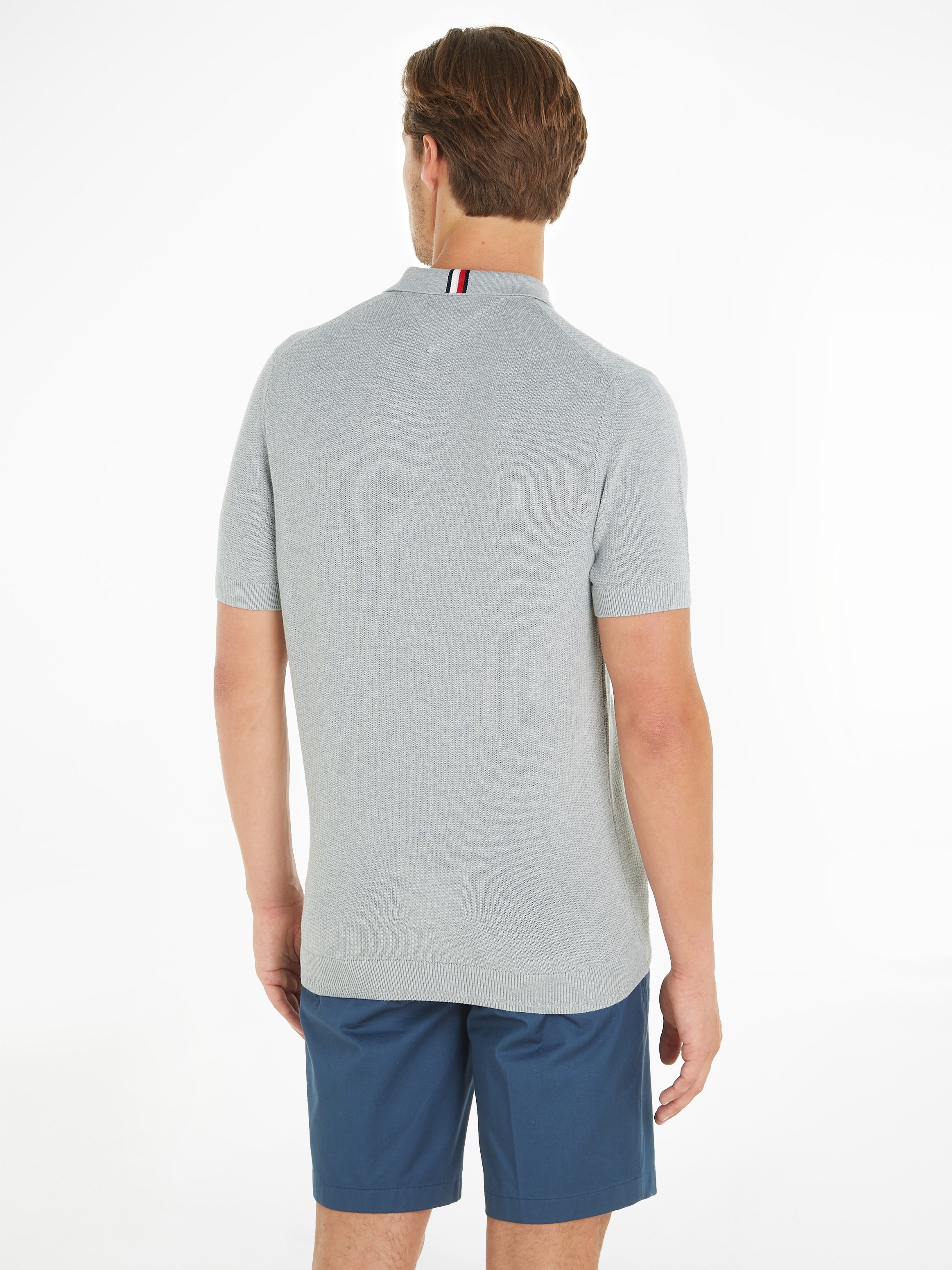 Tommy Hilfiger Polo »CHAIN RIDGE STRUCTURE SS POLO« mit Logostickerei auf der Brust