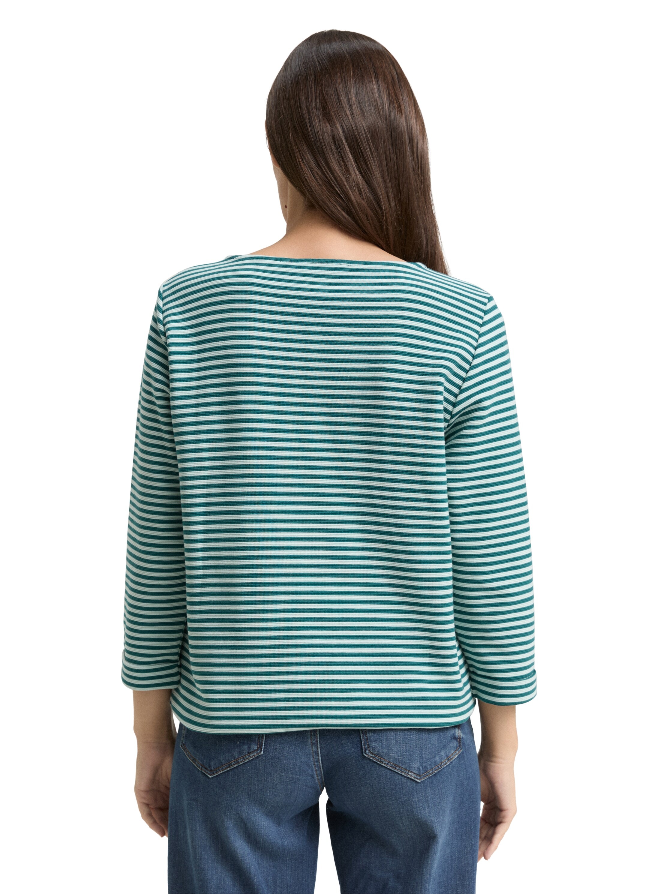 TOM TAILOR Langarmshirt »Loose« mit Knöpfen an der Schulter