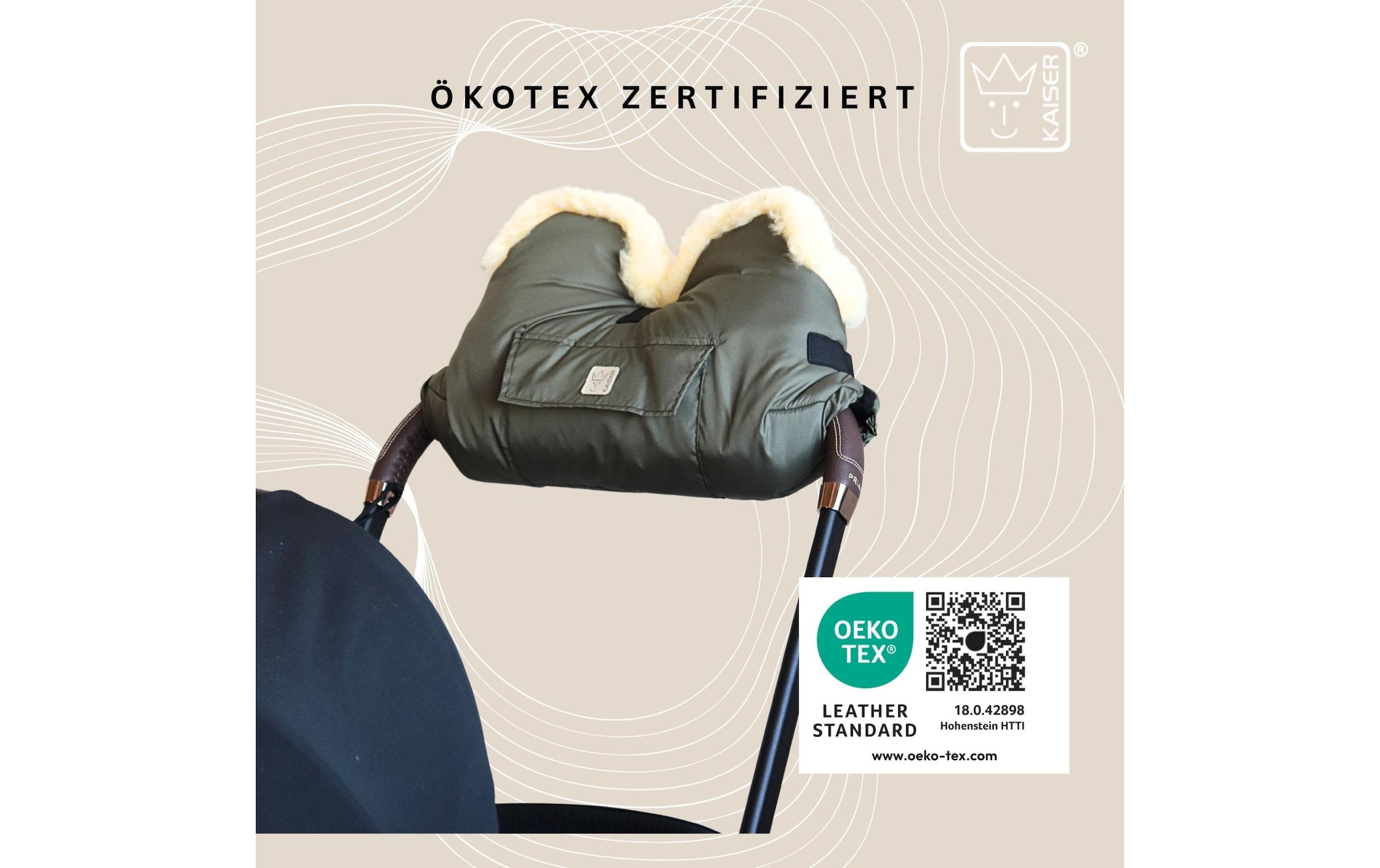 Kaiser Kinderwagen-Handwärmer »Lammfell Big«