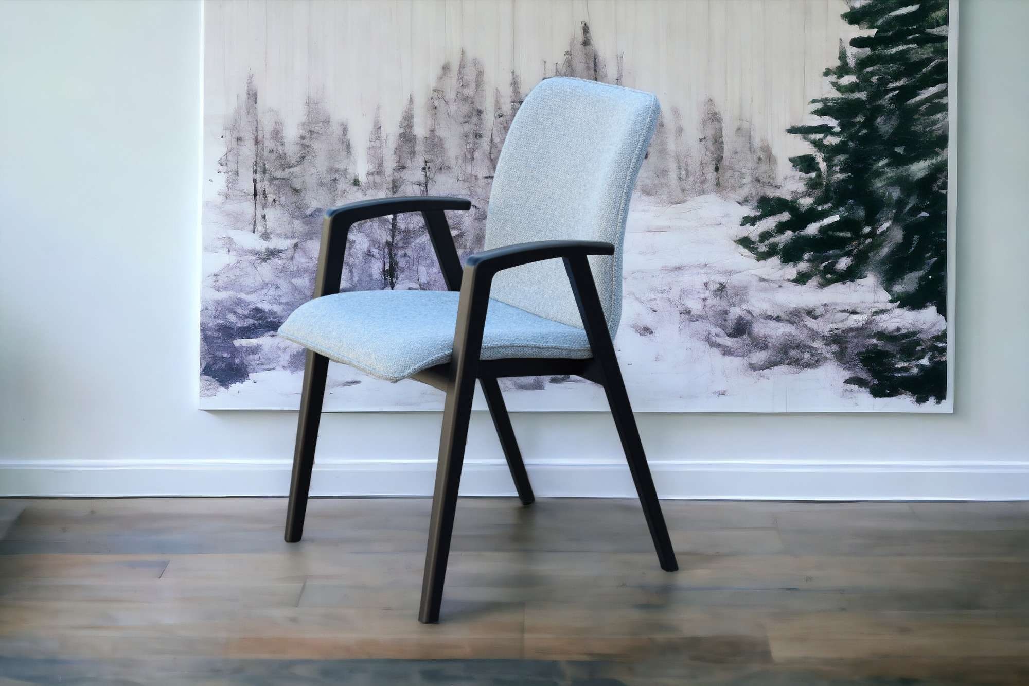 Home affaire Armlehnstuhl »Loreen Esszimmerstuhl, Polsterstuhl, Wohnstuhl, Essstuhl mit Armlehnen« (Set) 2 Stk.Massivholzgestell und Armlehnen, stilvoll, bequem, Designstuhl